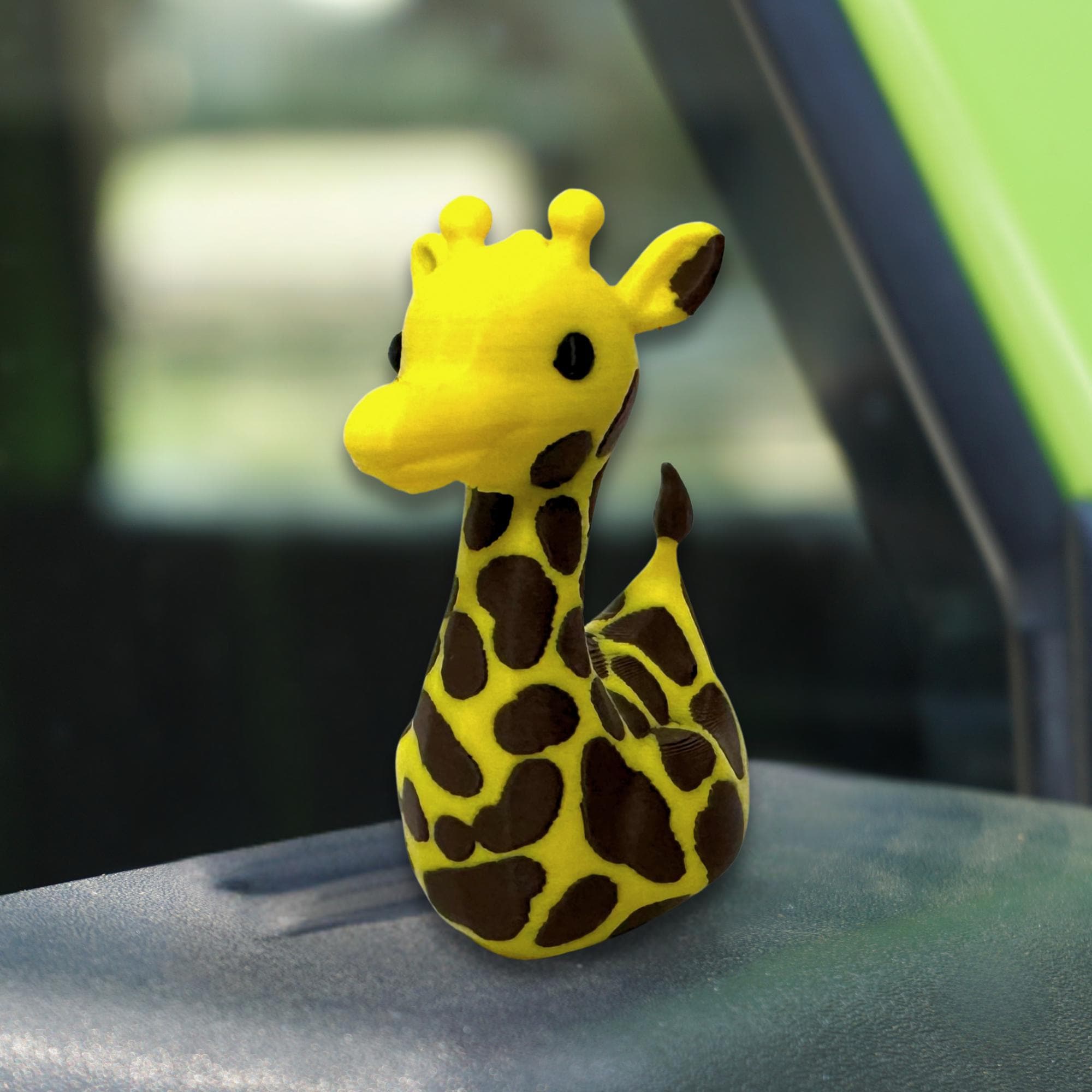 Giraffe Duck Gift for Off-Road Ducking Fans Safari Trail Adventure Dashboard Duck Giraffe Birthday Party Favor Cute Cake Topper Gift for Boy
