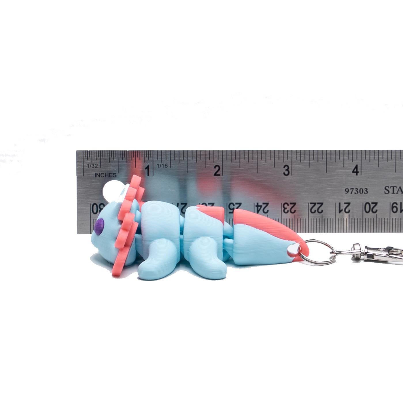 Biggie Axolotl Jiggler Toy Wearable 3D Articulated Clip On Backpack Buddy Non Toxic Washable No Small Part Gift for Kids Party Favor Cake