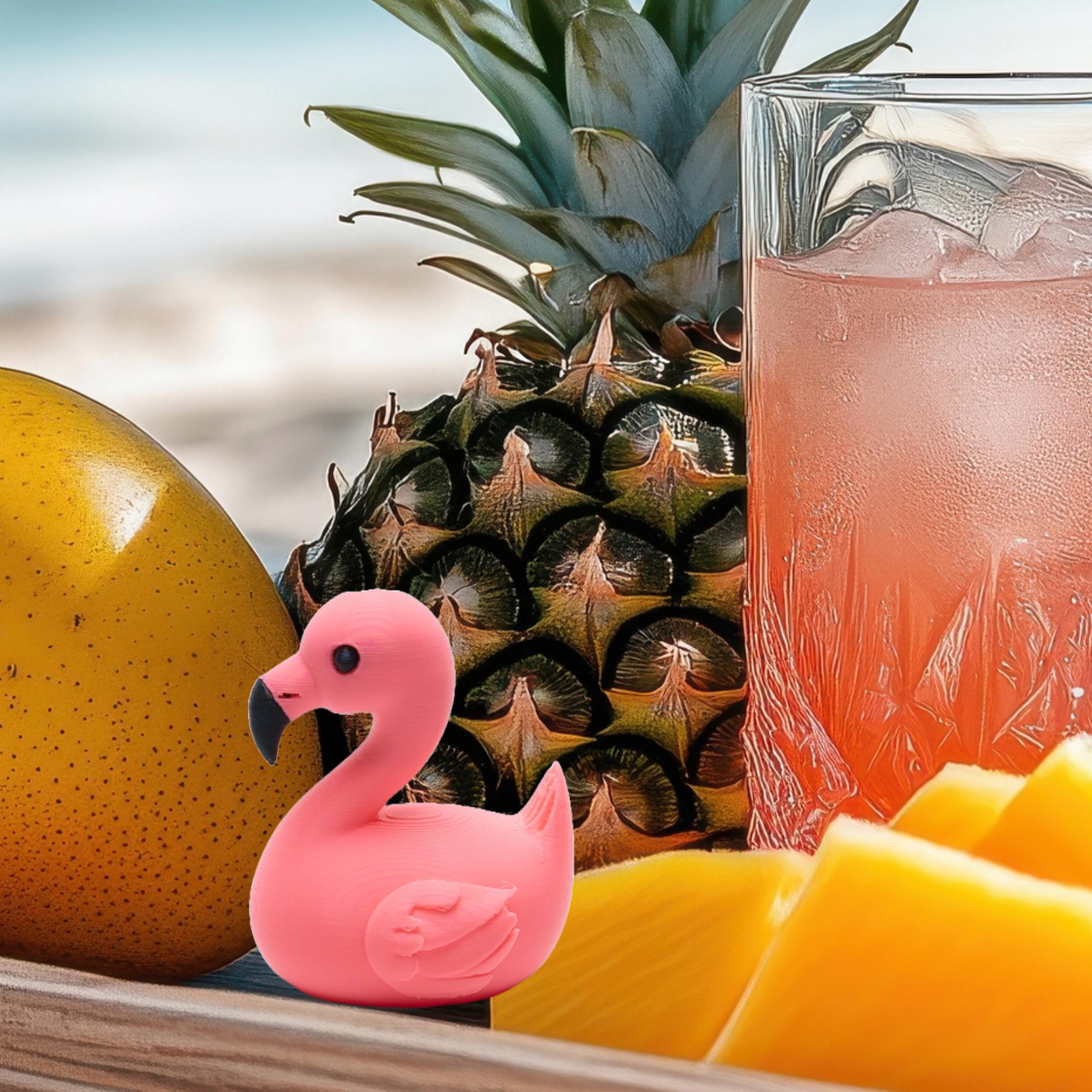 Pink Flamingo Duck Gift for 4x4 Ducking Fans Summer Dashboard Duck for Off-Road Drivers Tropical Trail Keepsake Party Social Meetup Gift