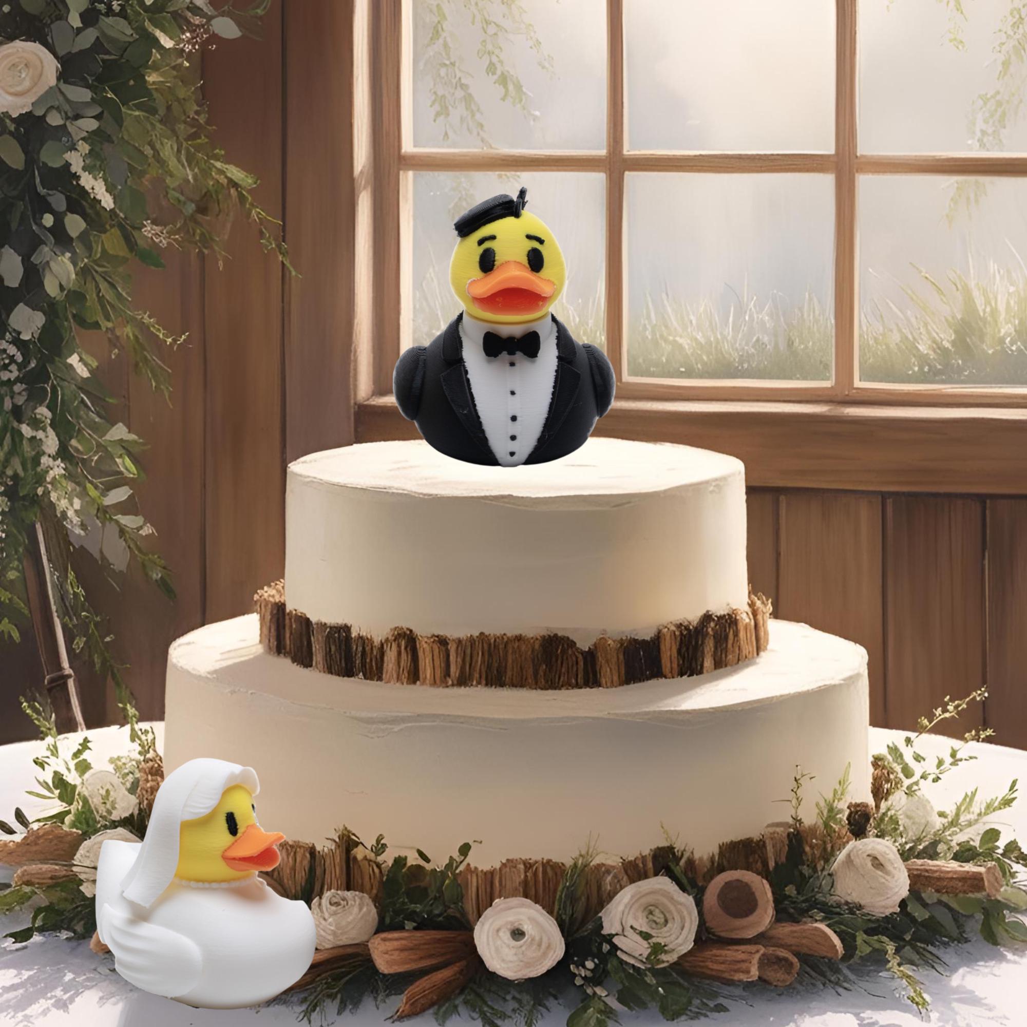 Bride and Groom Cruise Ducks Gift Rustic Wedding Favor for Ship Honeymoon or Bridal Party Souvenir Groom Cake Topper Cute Cruise Duck Find