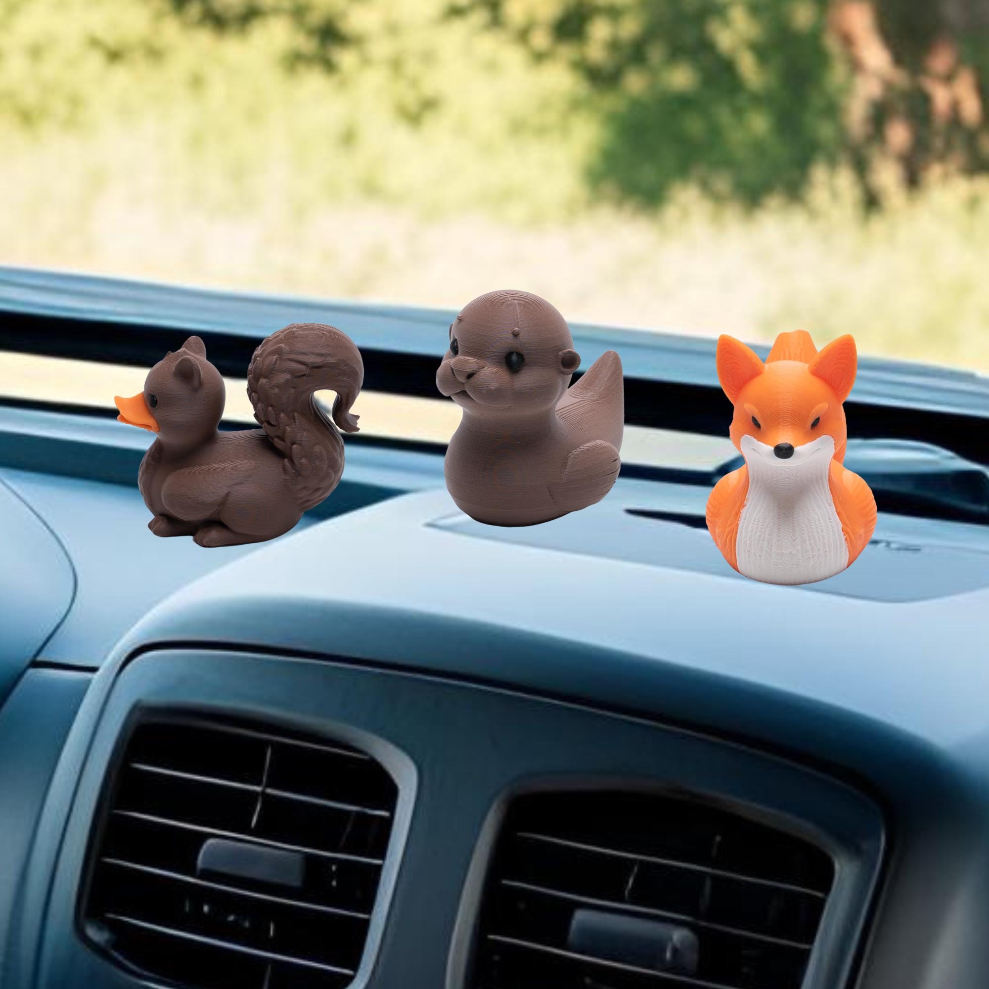 Otter Duck Gift for 4x4 Ducking Fans Cute Dashboard Duck for Nature Lovers Woodlands Party Favor Cake Topper Trail Keepsake Gift for Her
