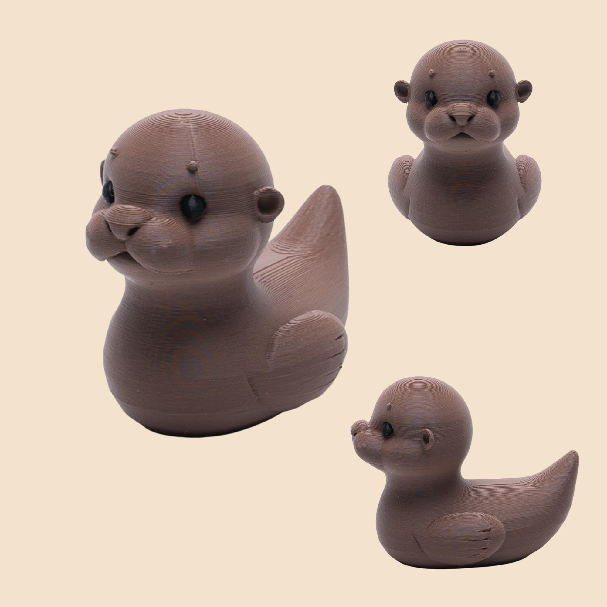 Otter Cruise Duck Gift Cute Nature Lover Hide and Seek Duck Woodlands Animal Party Favor Cake Topper Travel Keepsake for Ship Adventures