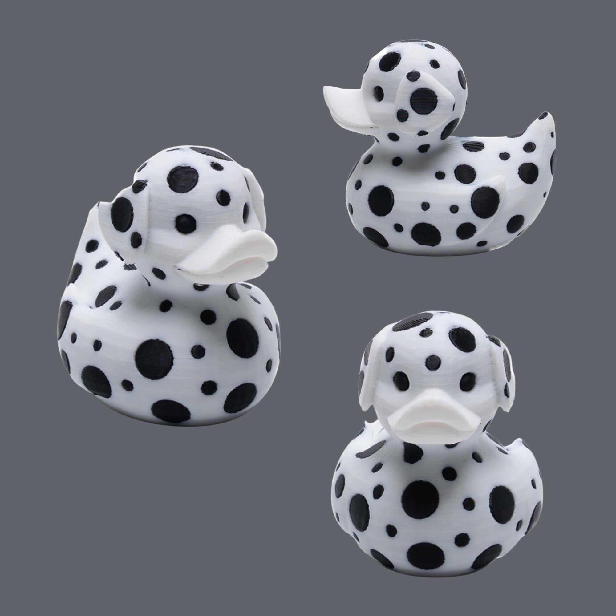 Dalmatian Duck Gift for Firefighter Fan Trail Rider Dashboard Duck Dalmatian Dog Lover Gift Party Favor for Boys Off-Road Adventure Keepsake