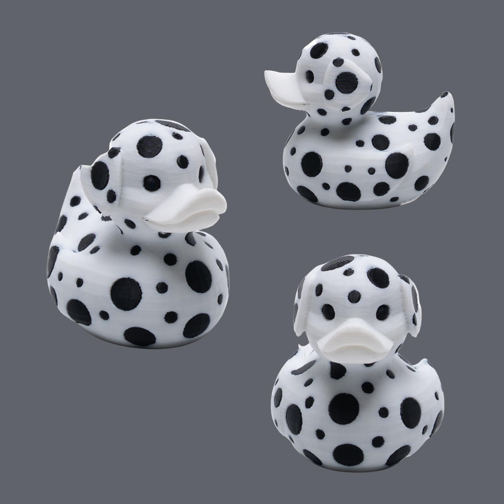 Dalmatian Cruise Duck Gift Firefighter Hide and Seek Duck Dalmatian Dog Lover Collectible Party Favor for Boys Cute Travel Duck for Cruisers