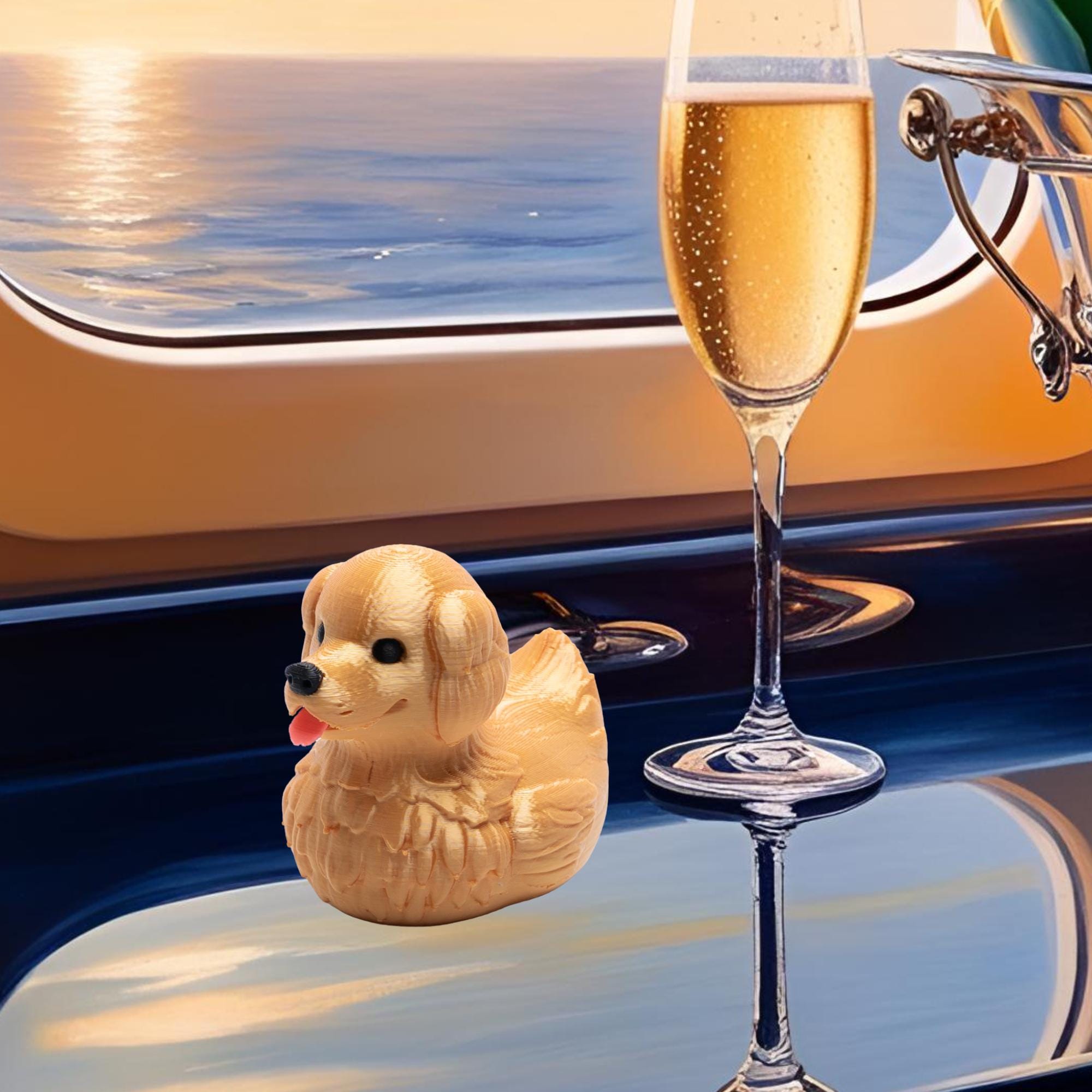 Golden Retriever Duck Bon Voyage Gift for Cruise Hide and Seek Golden Retriever Dog Lover Cute New Puppy Owner Gift Dog Lover Breeder Gift