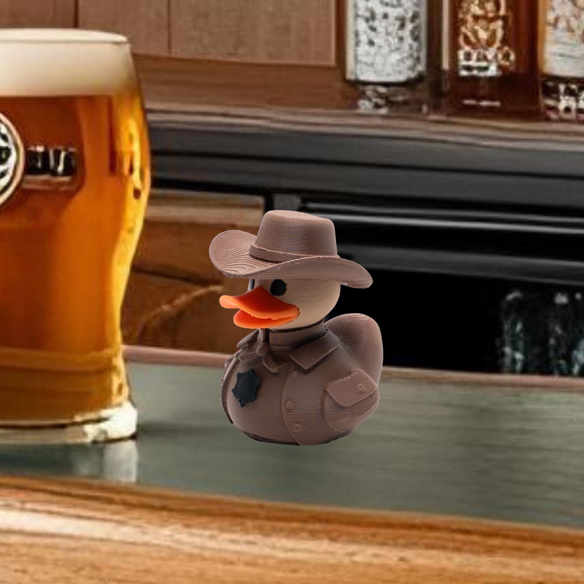 Cowboy Hat Sheriff Cruise Duck Law Duck Gift for Police & Sheriff Fans Western Style Hide and Seek Duck Cruise Souvenir Gift for Him Cruise