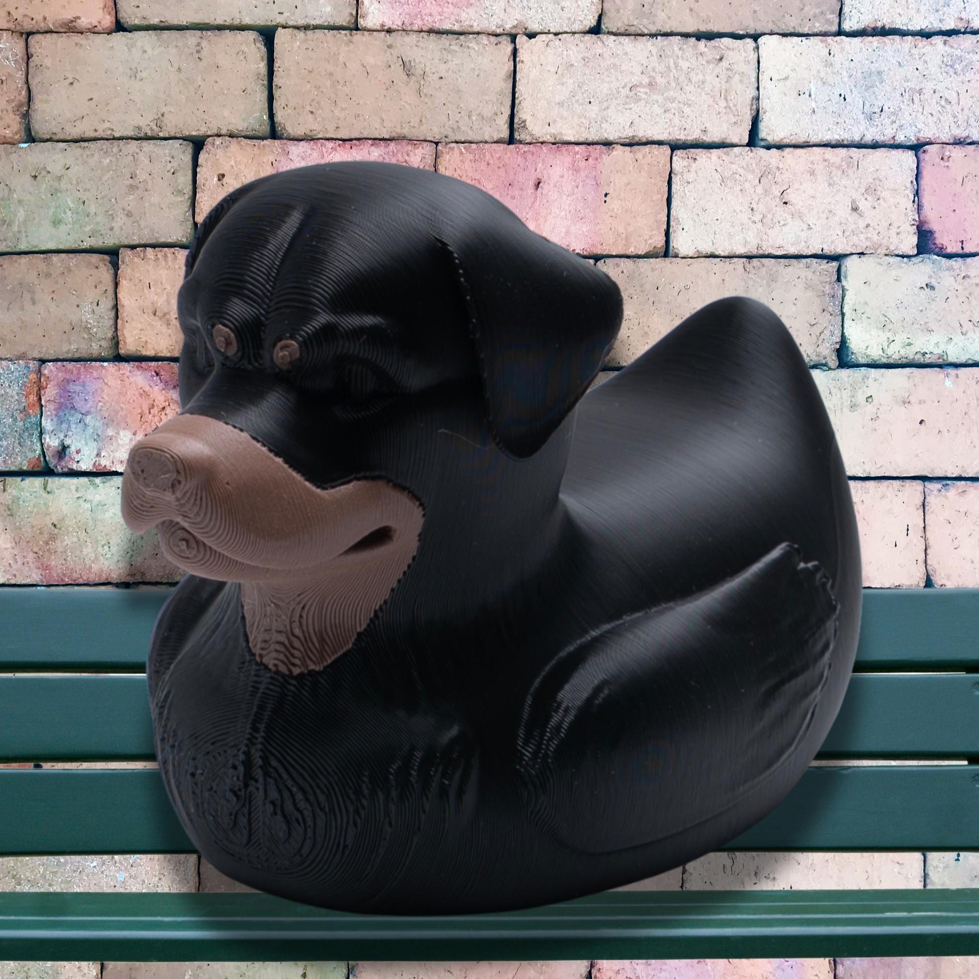 Rottweiler Cruise Duck Gift Dog Lover Hide and Seek Duck Gift for Him Puppy Party Favor Dog Birthday Cake Topper | Nautical Souvenir Duck