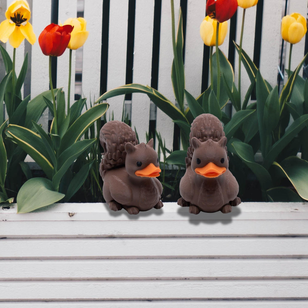 Squirrel Cruise Duck Gift Woodland Animal Hide and Seek Duck Nature Party Favor Birthday Cake Topper for Kids Collectible Travel Keepsake