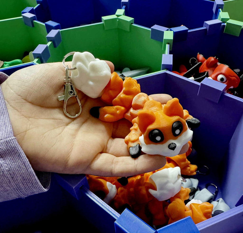 Party Favor 5 Flexi Woodland Animal Fidget Toy Keychain Gift for Kids Birthday Party Graduation Woodland Theme Cake Topper Jiggle Pal Fun