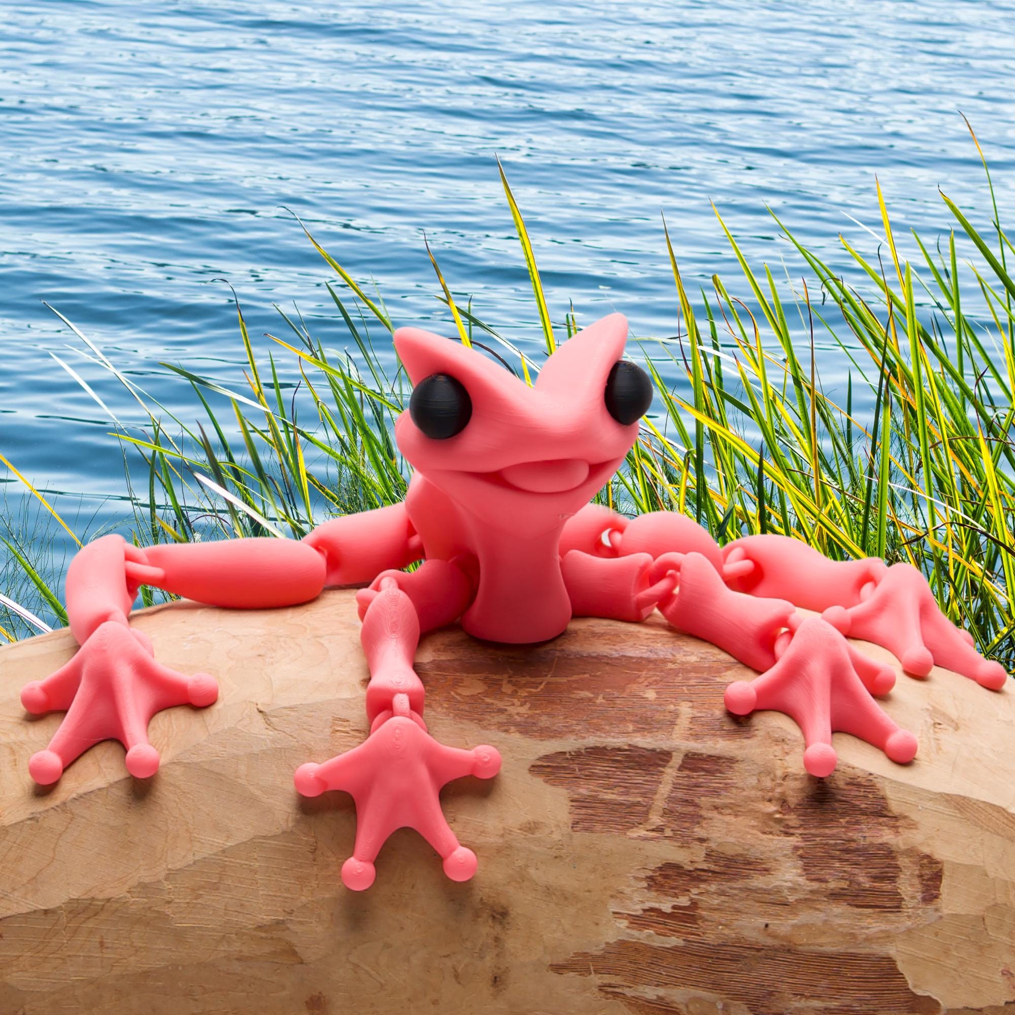 Gift for Boy Kids Toy Giant Frog for Imaginative Pretend Play Fun Magnets for Custom Poses on White Boards in Kids Bedroom Gift Playroom