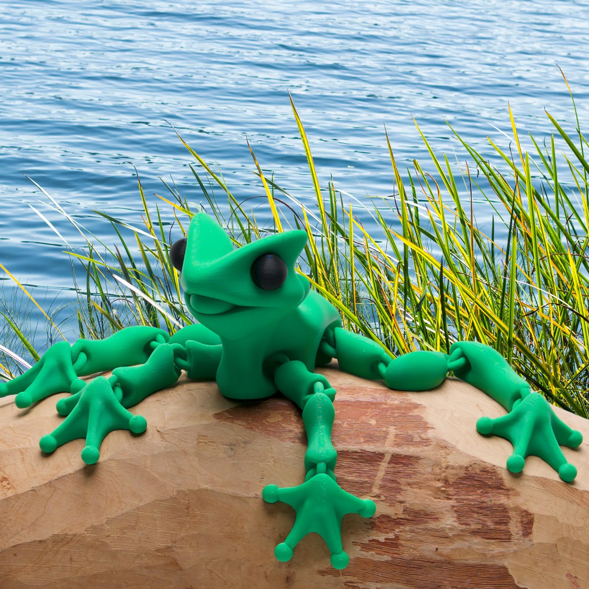 Gift for Boy Kids Toy Giant Frog for Imaginative Pretend Play Fun Magnets for Custom Poses on White Boards in Kids Bedroom Gift Playroom