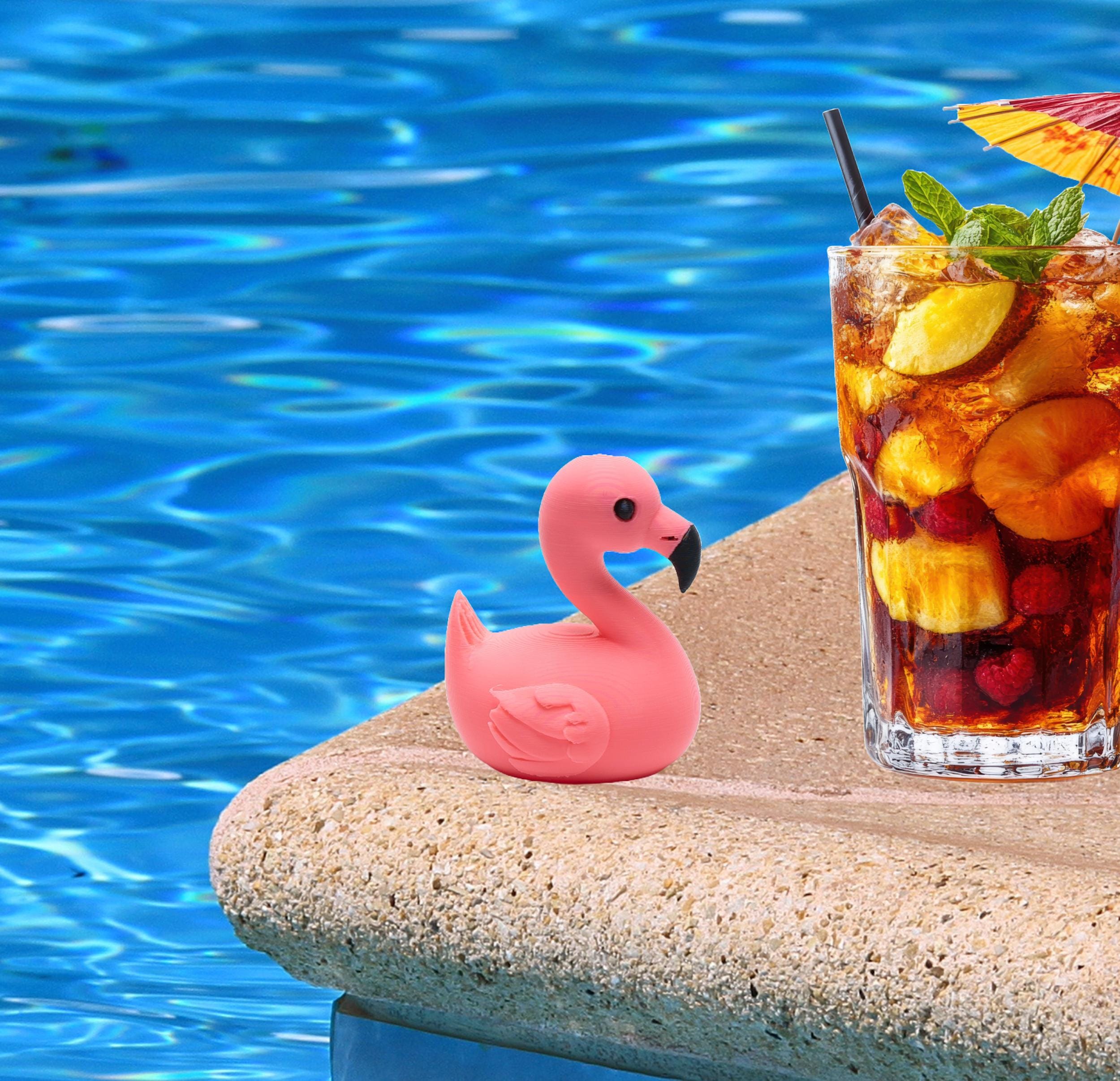 Pink Flamingo Duck Gift for 4x4 Ducking Fans Summer Dashboard Duck for Off-Road Drivers Tropical Trail Keepsake Party Social Meetup Gift