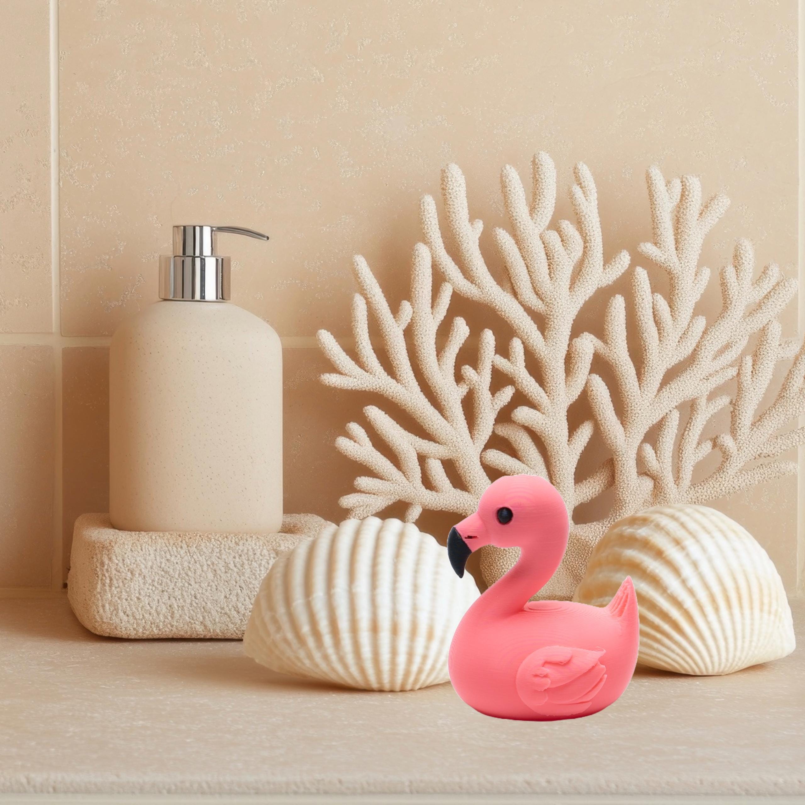 Pink Flamingo Duck Gift for 4x4 Ducking Fans Summer Dashboard Duck for Off-Road Drivers Tropical Trail Keepsake Party Social Meetup Gift