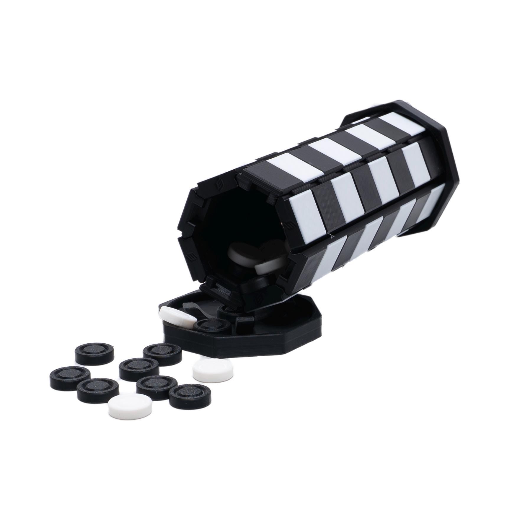 Chess & Checker Set Compact Gift for Him Travel Roll Up Case Packs Easily in Backpack for Plane Waterproof Fun on Cruise and Camping Gift