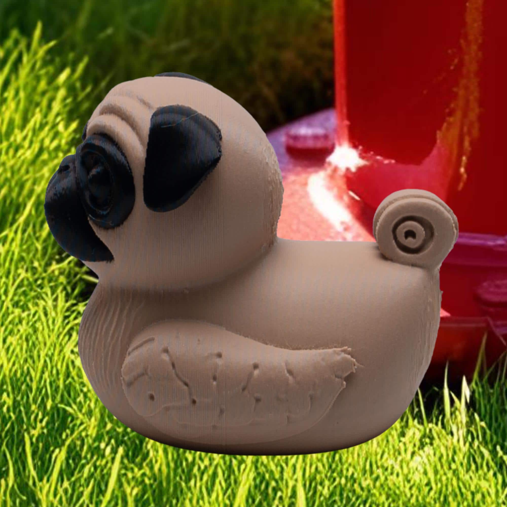 Pug Duck Gift for 4x4 Ducking Fans Cute Dashboard Duck for Dog Lovers Pet Pug Owner Keepsake Breeder Thank You Gift Off-Road Trail Surprise