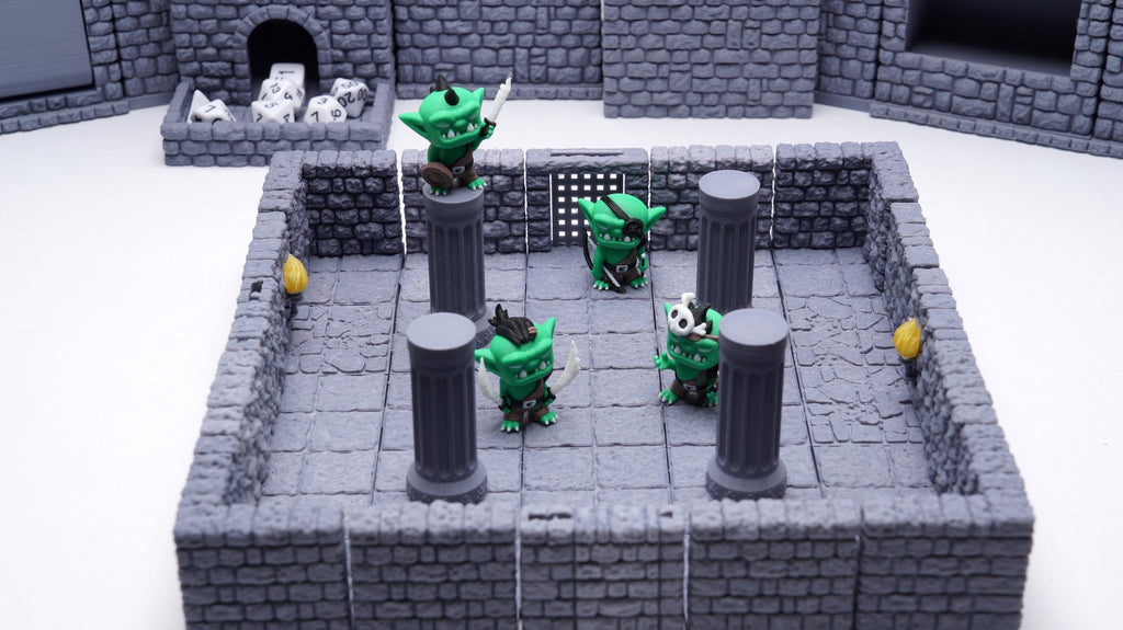Goblin Miniature Set of 4 for DnD Rogue Fighter Druid & Archer Goblin Figures Fantasy Monster Minis for Tabletop RPG Gift for DnD Player