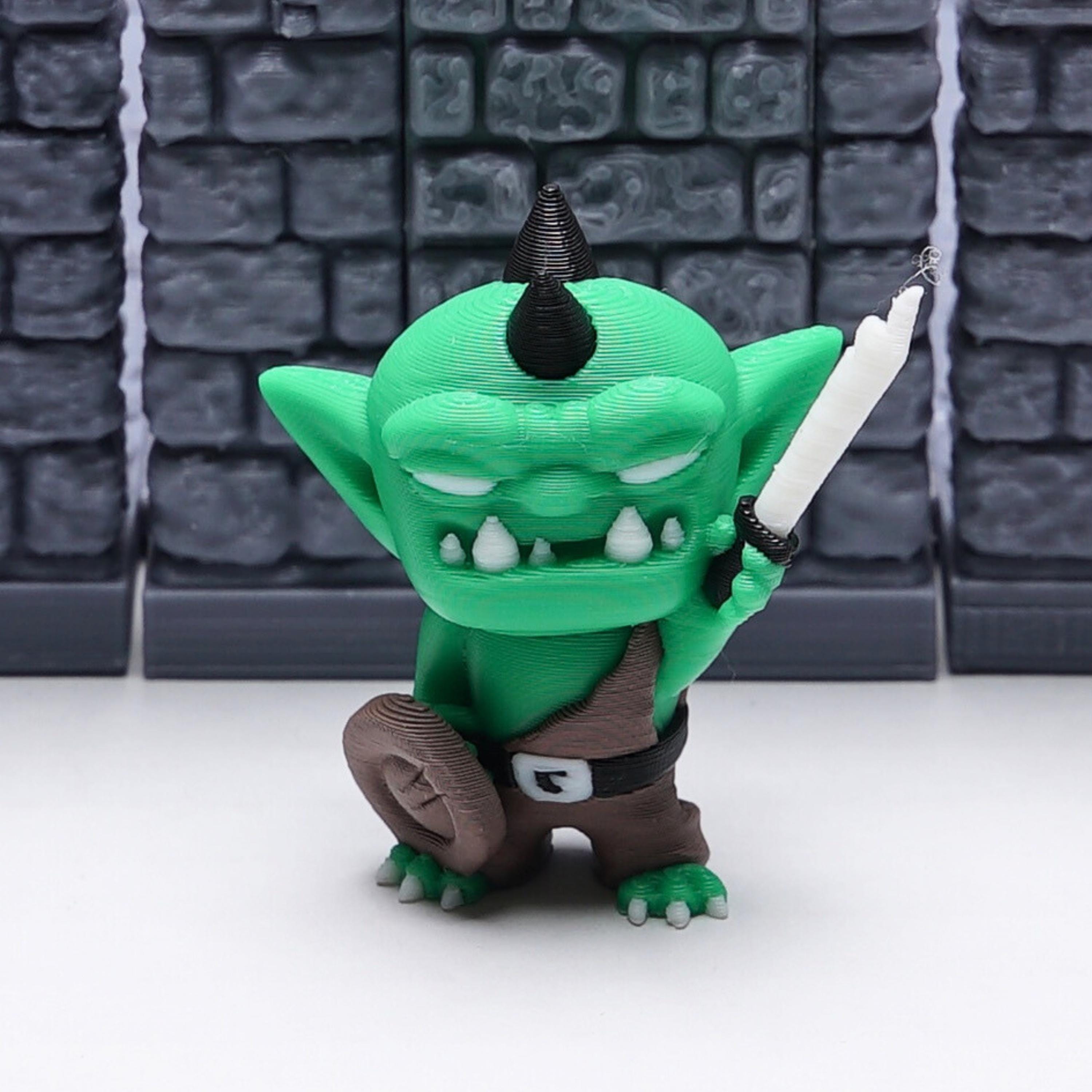 Goblin Miniature Set of 4 for DnD Rogue Fighter Druid & Archer Goblin Figures Fantasy Monster Minis for Tabletop RPG Gift for DnD Player