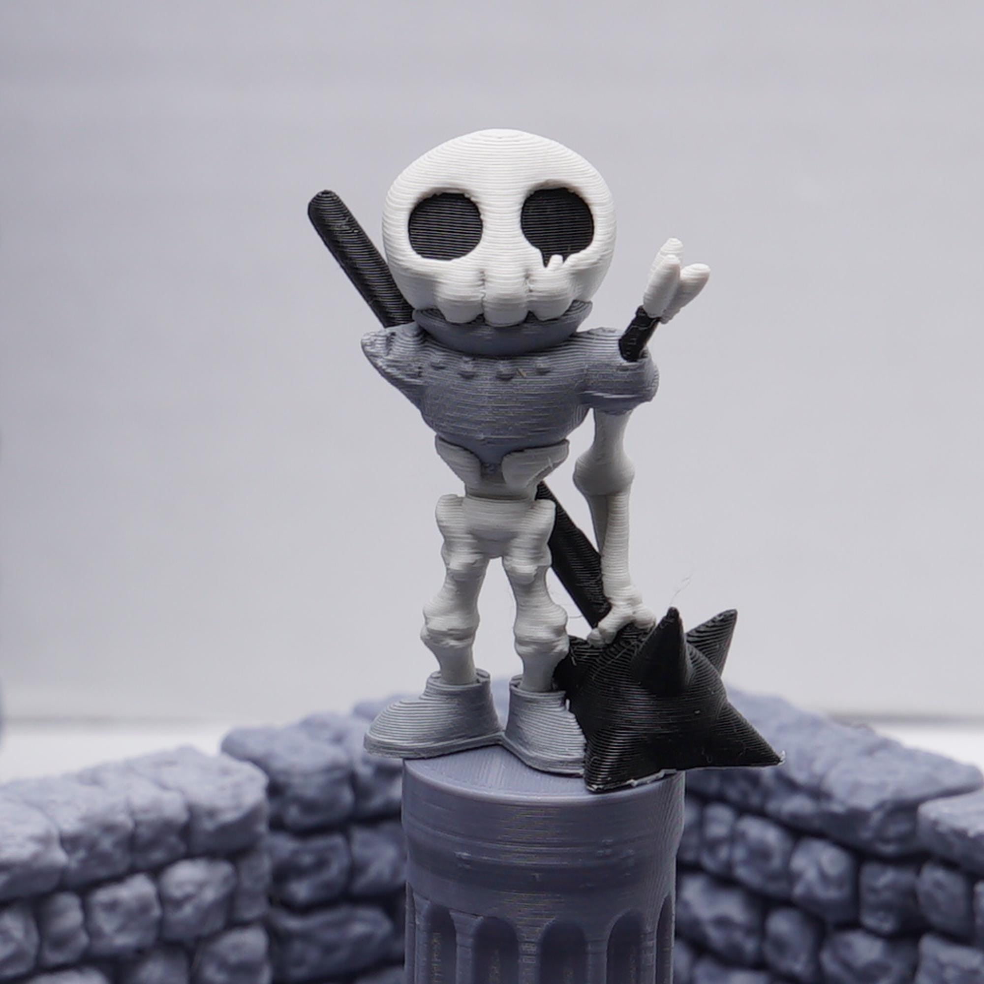 Skeleton Miniature Set for DnD 3 Undead Figures Injured and Battle-Damaged Skeletons Tabletop RPG Monster Minis Unique Gift for DnD Players