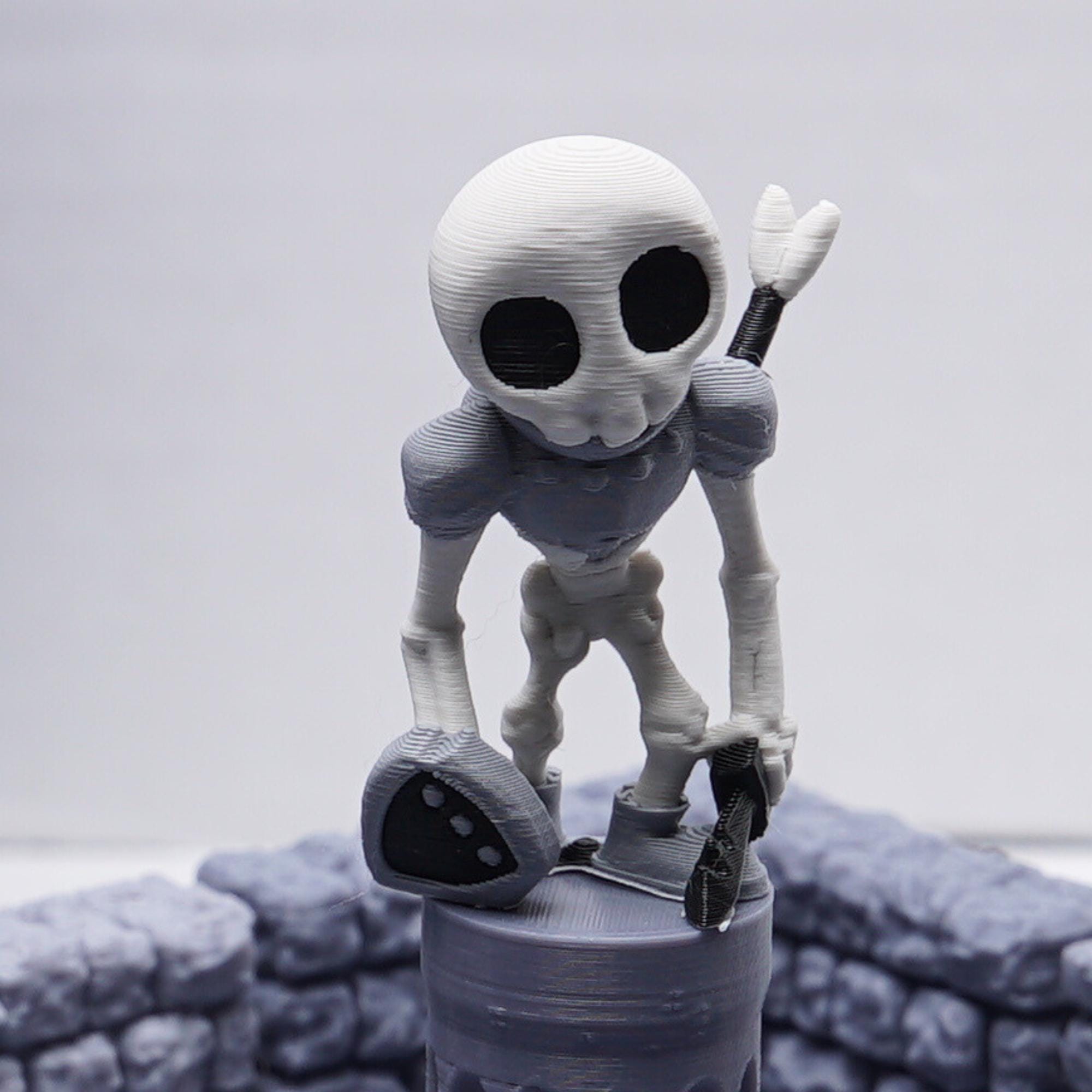 Skeleton Miniature Set for DnD 3 Undead Figures Injured and Battle-Damaged Skeletons Tabletop RPG Monster Minis Unique Gift for DnD Players