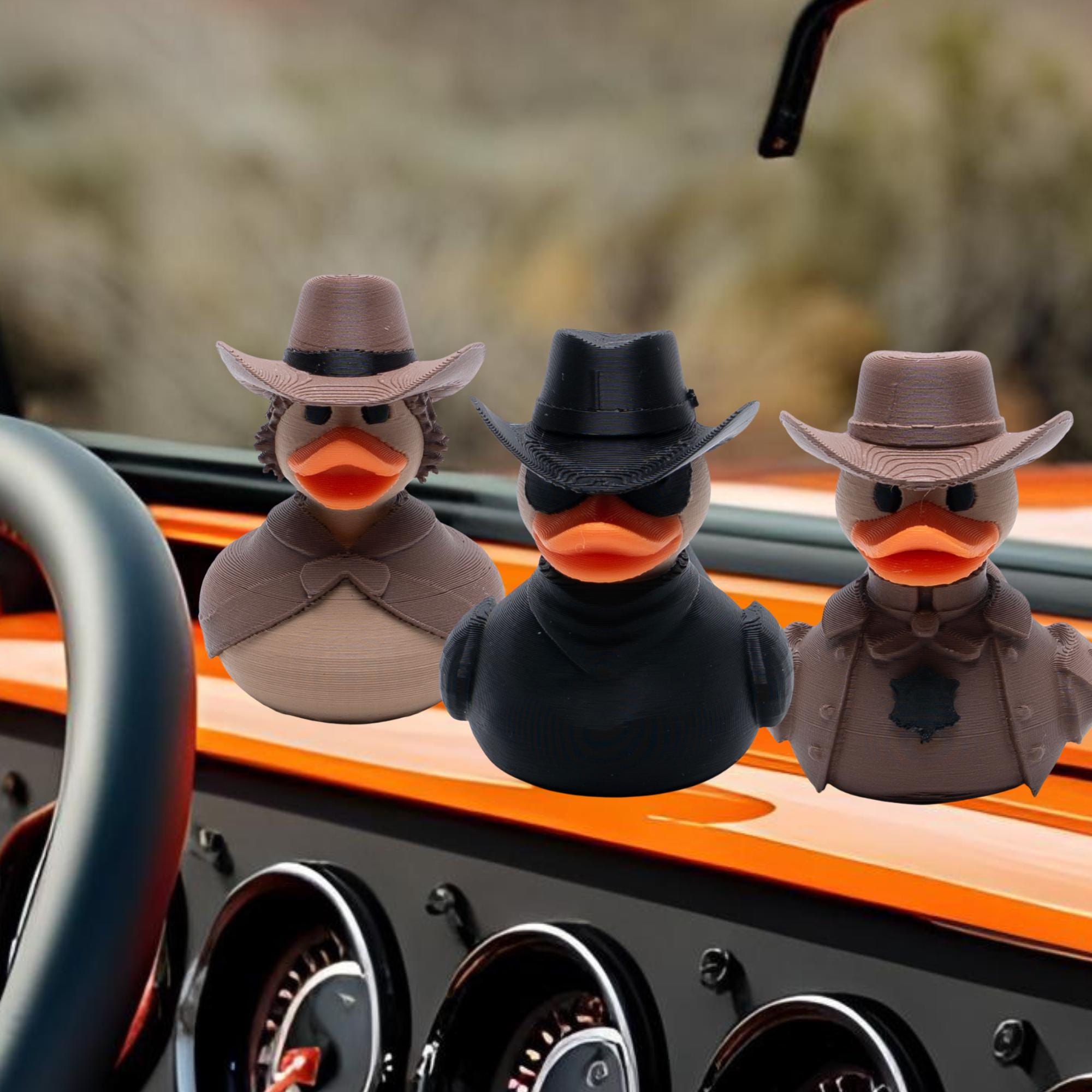 Cowgirl Blondie Duck Gift for Off-Road Ducking Fans Western Dashboard Duck Rodeo Party Favor Cowgirl Hat Keepsake Gift for Her Trail Duck