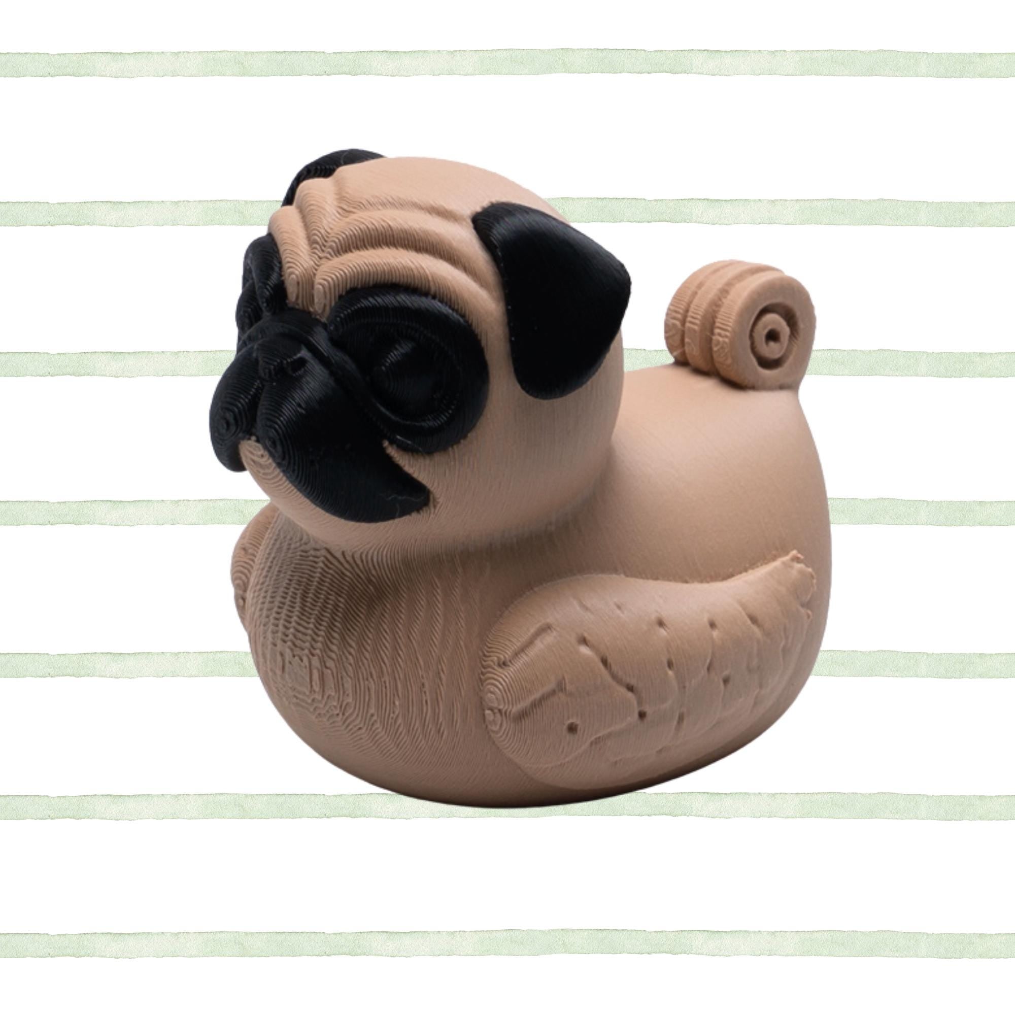 Pug Cruise Duck Gift Cute Hide and Seek Duck for Pet Lovers Dog Lover Travel Keepsake Gift for Pug Breeder Ship Duck Surprise for Cruisers