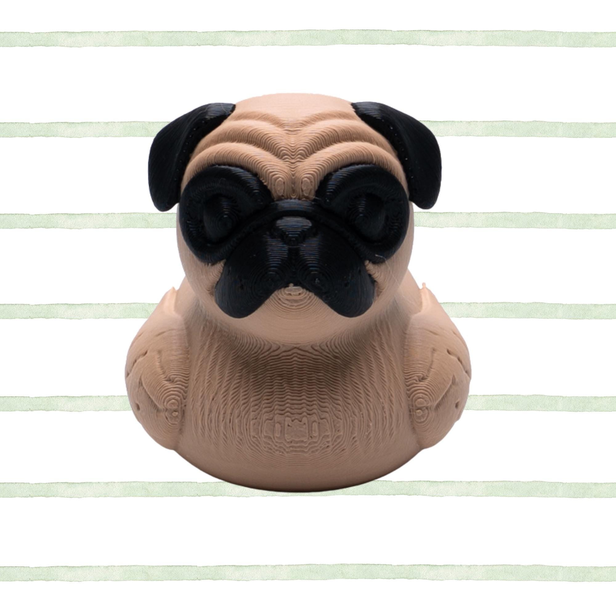 Pug Cruise Duck Gift Cute Hide and Seek Duck for Pet Lovers Dog Lover Travel Keepsake Gift for Pug Breeder Ship Duck Surprise for Cruisers