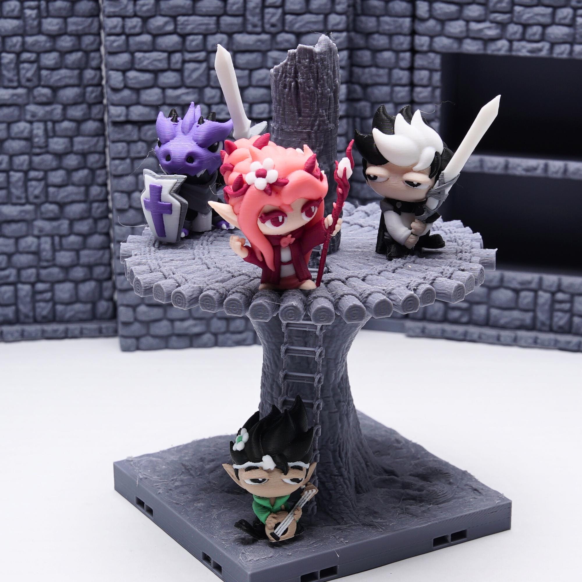 DnD Fighter Miniature for Tabletop Role Play Games Unique Gift for TTRPG Dungeons and Dragons Fan Figure Human Hero Fighter with Sword