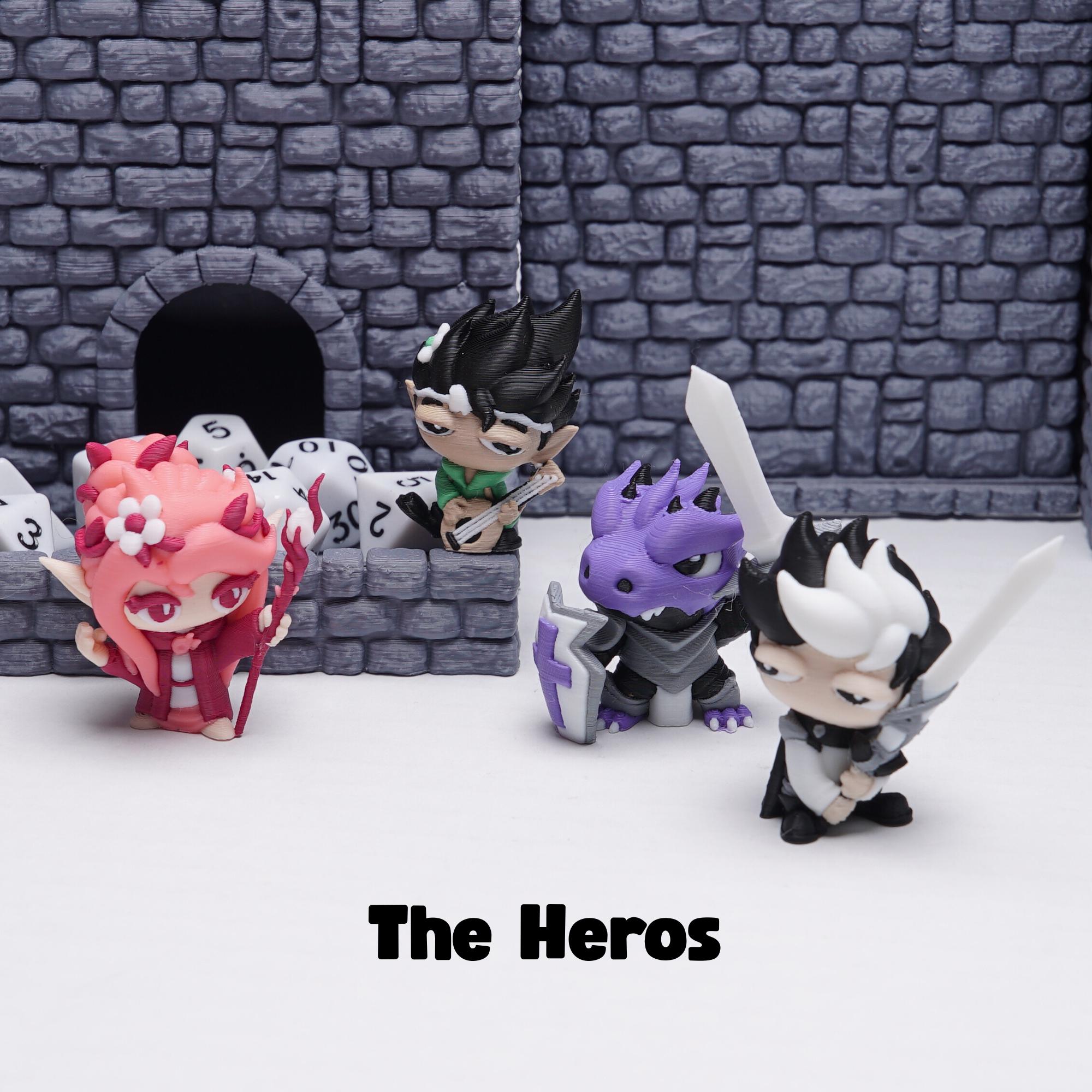 DnD Fighter Miniature for Tabletop Role Play Games Unique Gift for TTRPG Dungeons and Dragons Fan Figure Human Hero Fighter with Sword