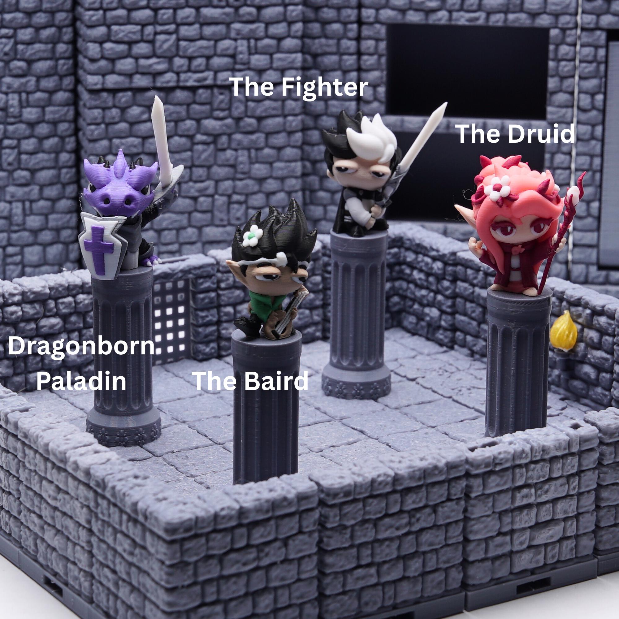 DnD Dragonborn Paladin Miniature for Tabletop Role Play Games Unique Gift for TTRPG Dungeons and Dragons Fan Figure with Sword and Shield