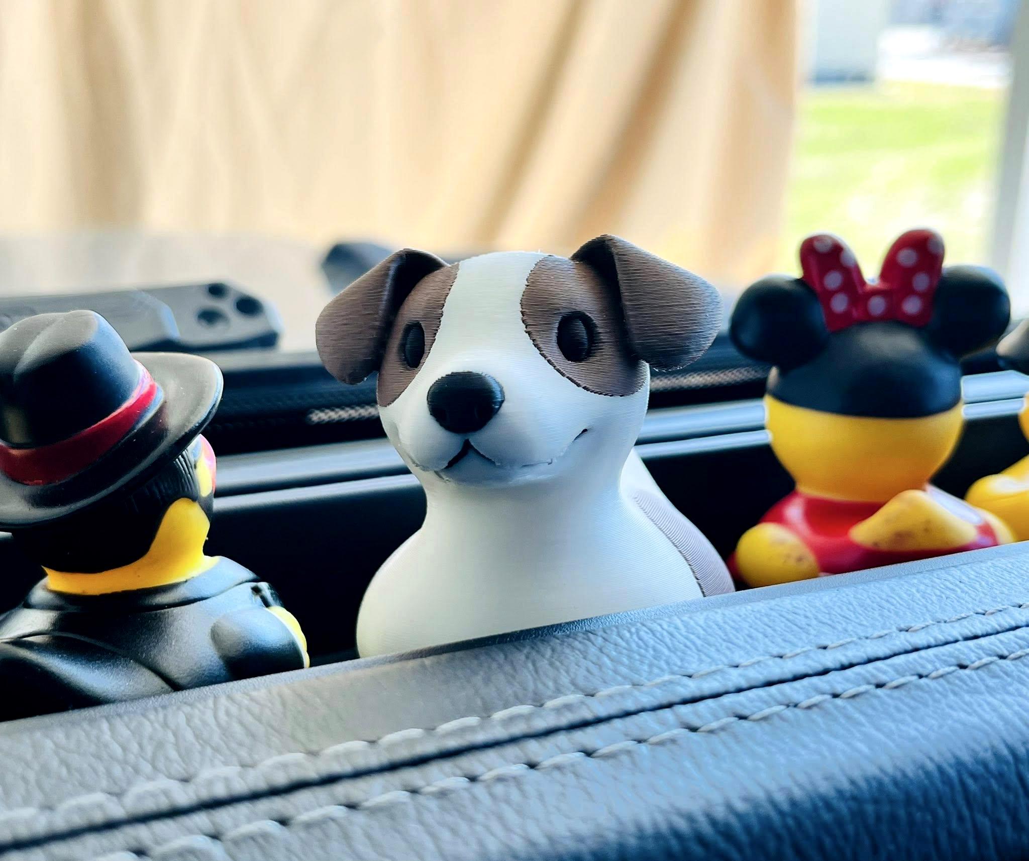 Jack Russell Cruise Duck Gift Puppy Lover Hide and Seek Duck Breeder Thank You Gift Dog Birthday Cake Topper Keepsake Travel Duck Pet Fans