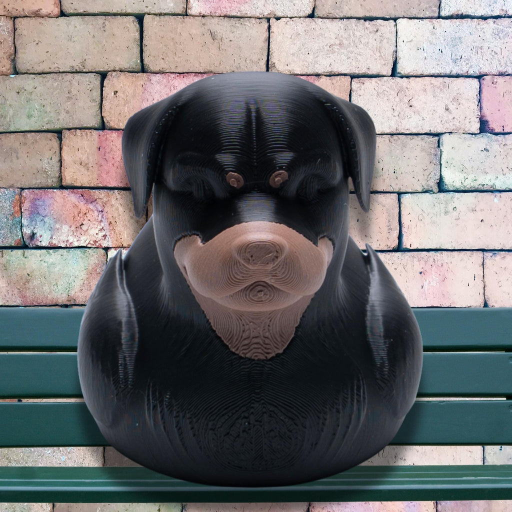 Rottweiler Duck Gift for Off-Road Ducking Fans Dog Lover Dashboard Duck Gift for Him or Her Puppy Party Favor Dog Birthday Cake Topper