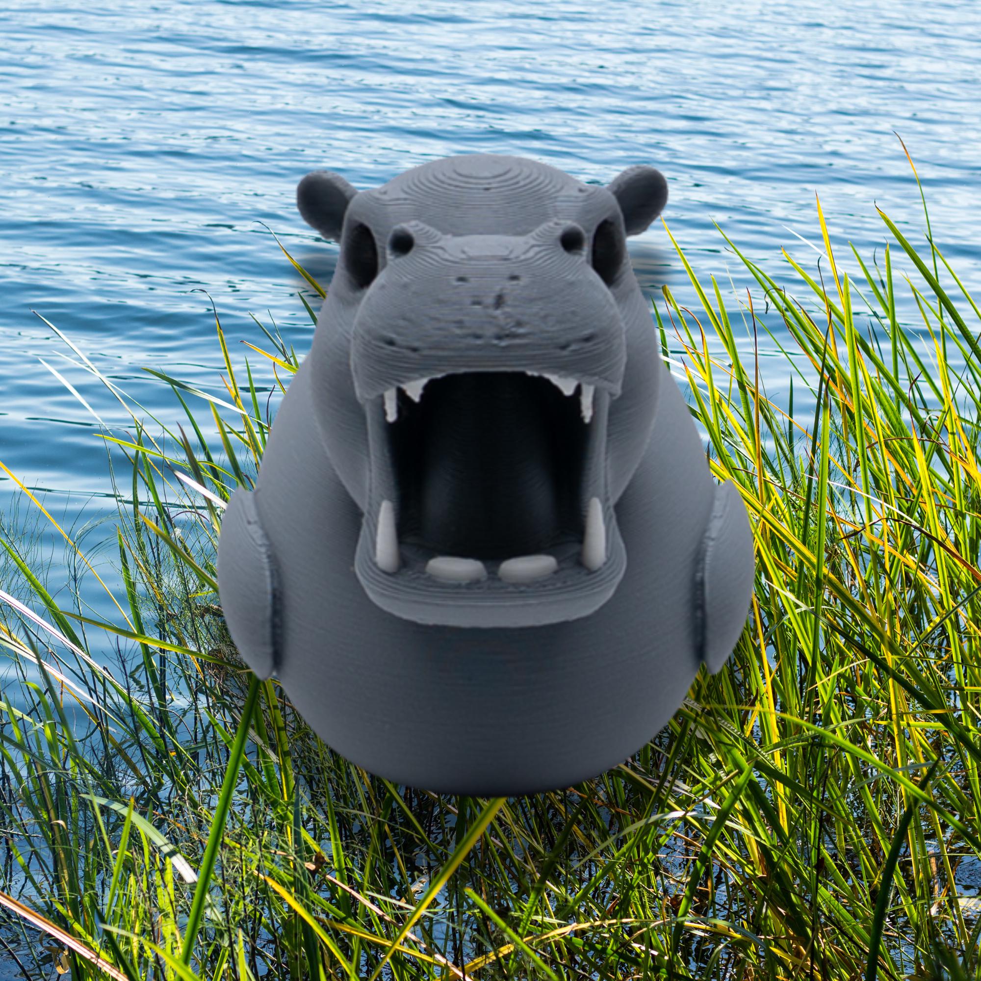 Hippo Duck Gift for Off-Road Ducking Fans Safari Animal Dashboard Duck Pool Party Favor Zoo Birthday Cake Topper Adventure Vehicle Keepsake