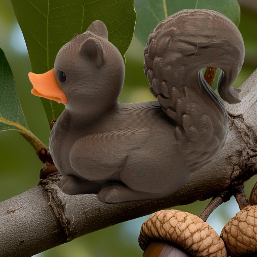 Squirrel Cruise Duck Gift Woodland Animal Hide and Seek Duck Nature Party Favor Birthday Cake Topper for Kids Collectible Travel Keepsake