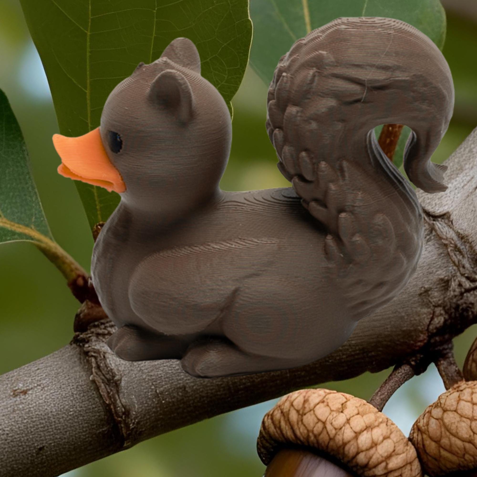 Squirrel Cruise Duck Gift Woodland Animal Hide and Seek Duck Nature Party Favor Birthday Cake Topper for Kids Collectible Travel Keepsake