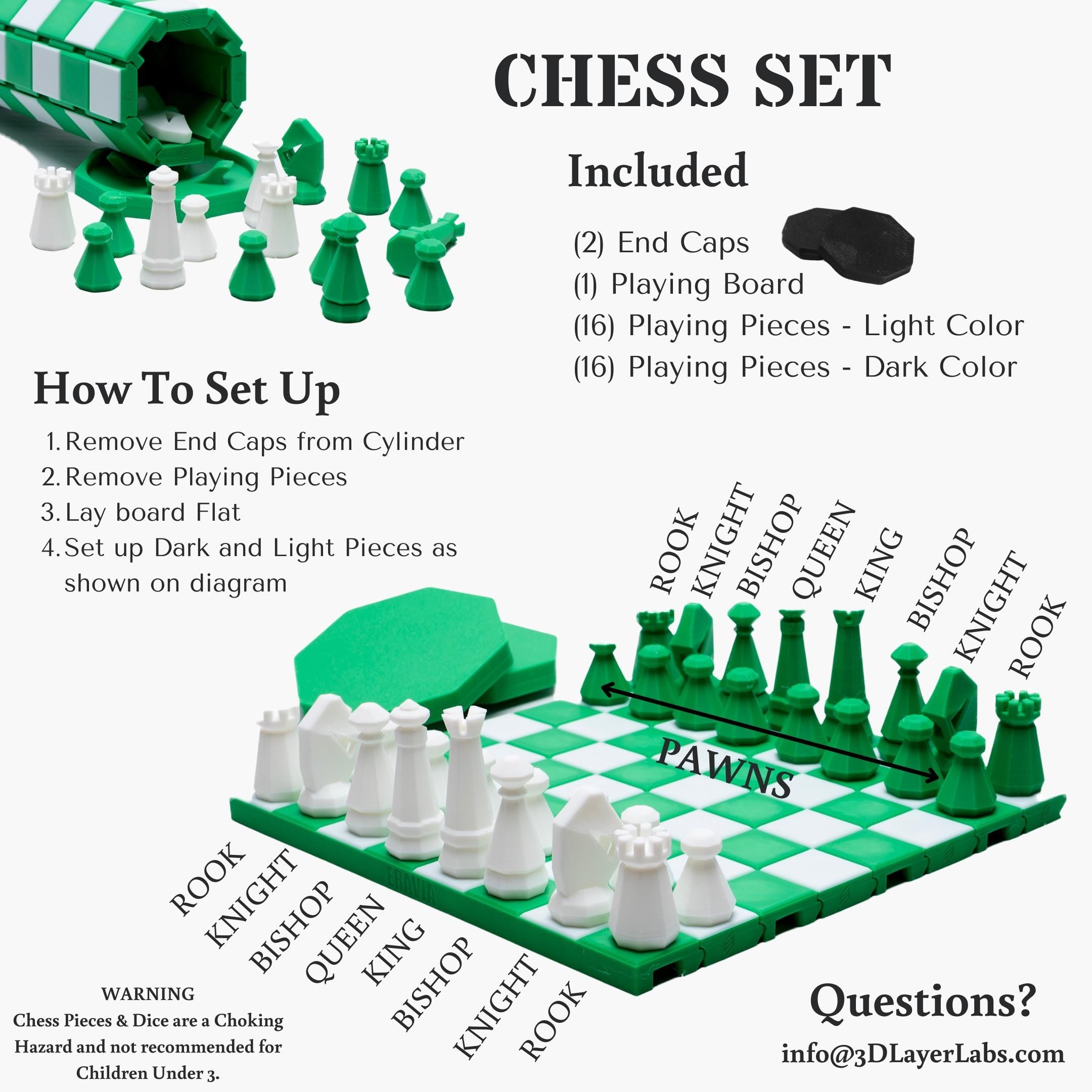 Chess & Checker Set Gift for Vacation Traveler Compact Roll Up Game Packs Easily in Backpack for Plane Waterproof Cruise and Camping Fun
