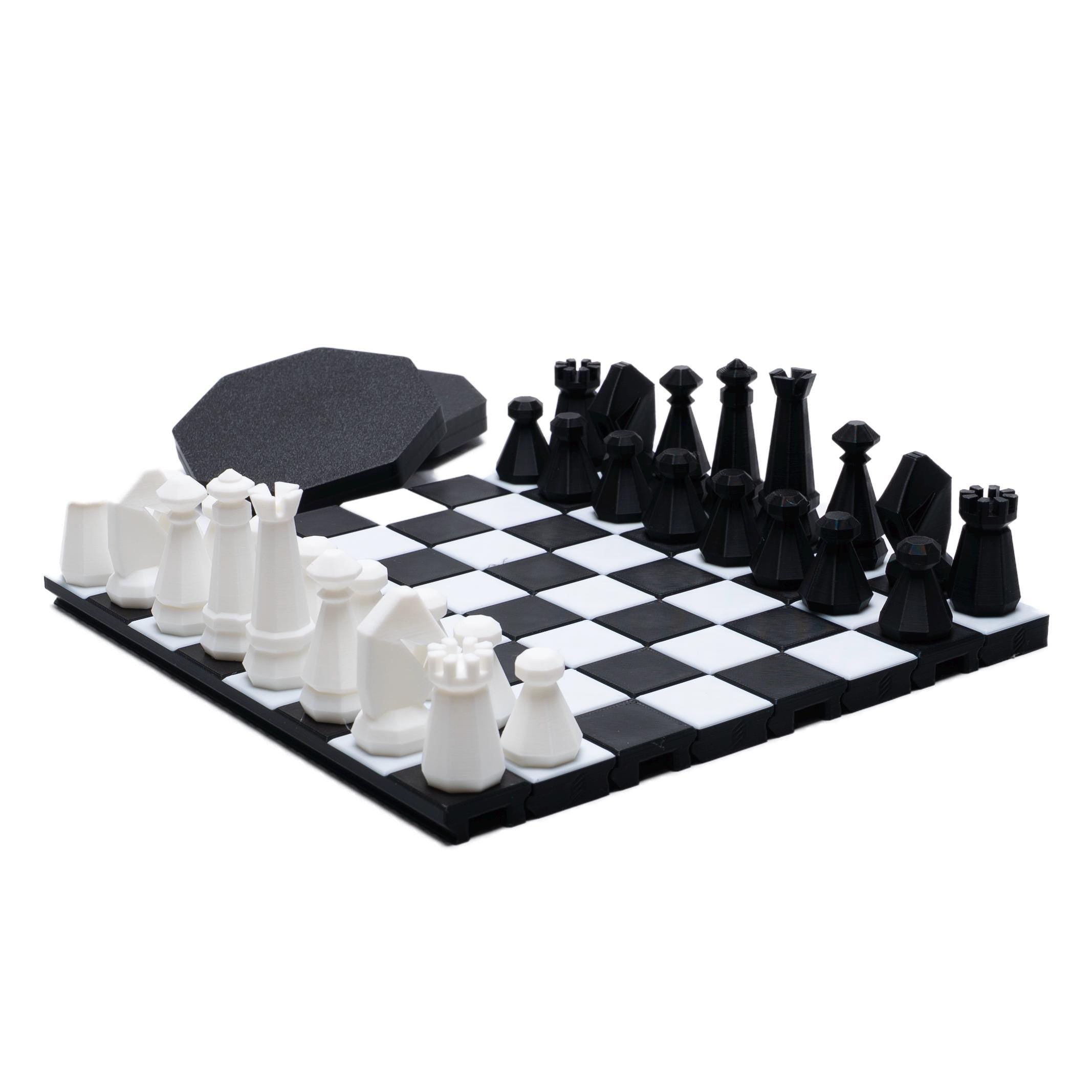 Chess & Checker Set Compact Gift for Him Travel Roll Up Case Packs Easily in Backpack for Plane Waterproof Fun on Cruise and Camping Gift