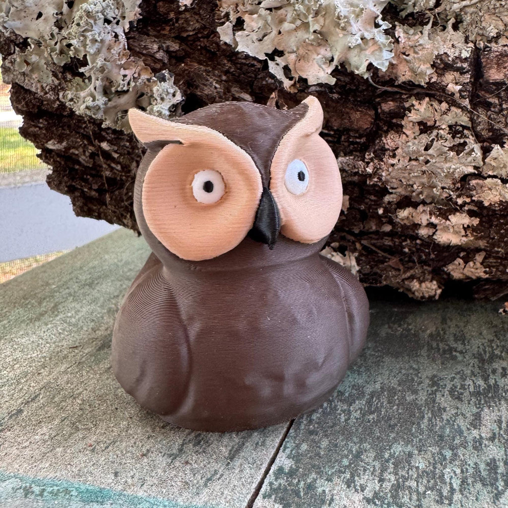 White Owl Cruise Duck Cute Owl Hide and Seek Duck for Ship Adventures Gift for Owl Lovers & Nature Fans Party Favor and Cruise Keepsake Duck