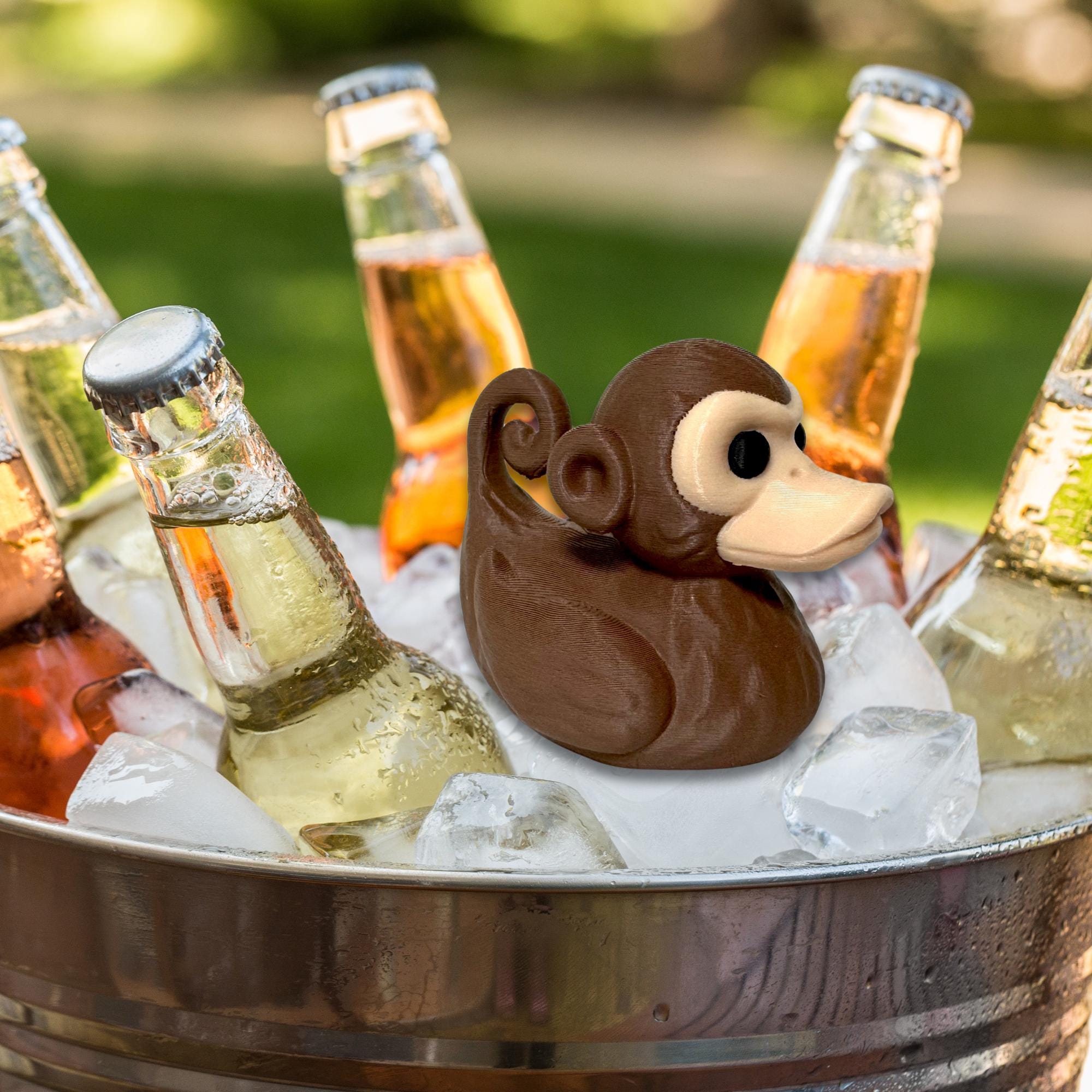 Monkey Cruise Duck Gift Safari Animal Hide and Seek Duck for Ship Adventures Birthday Party Favor Zoo Cake Topper Travel Keepsake for Kids