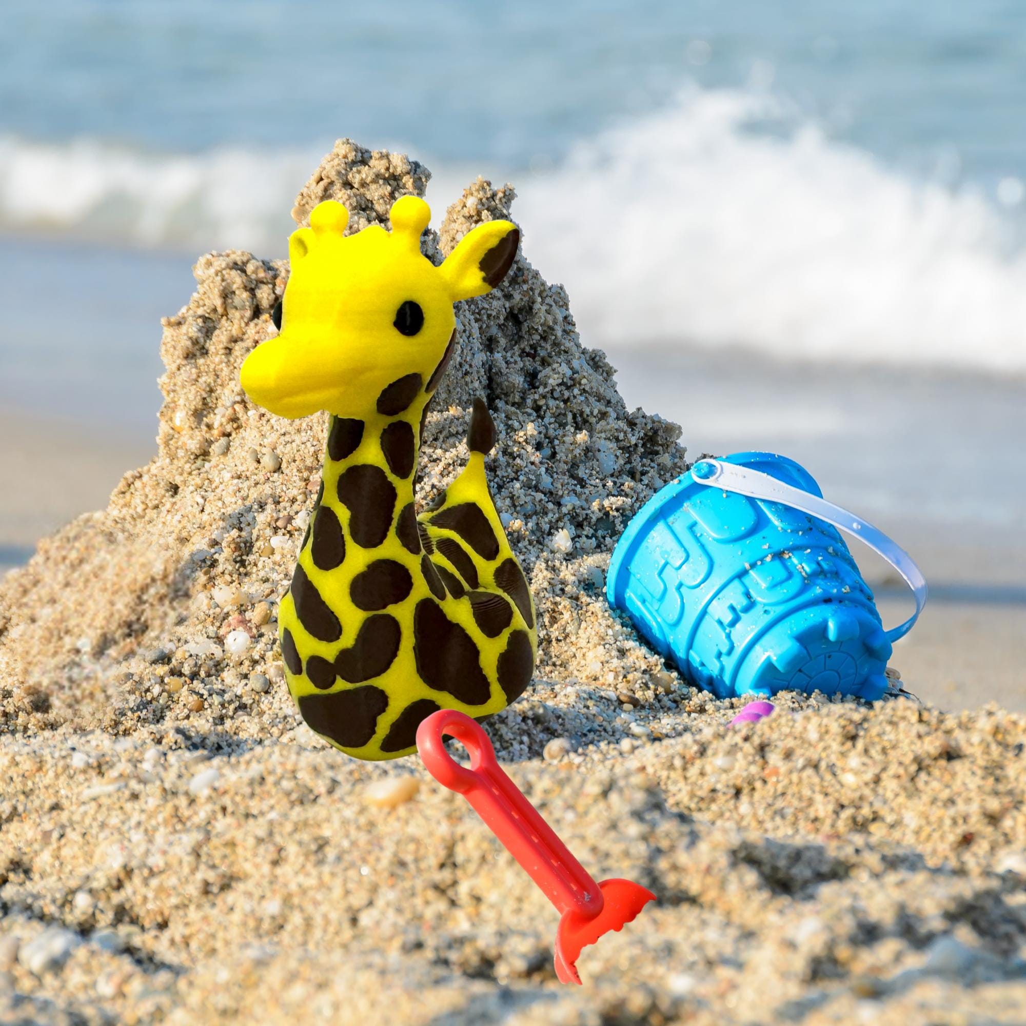 Giraffe Duck Gift for Off-Road Ducking Fans Safari Trail Adventure Dashboard Duck Giraffe Birthday Party Favor Cute Cake Topper Gift for Boy