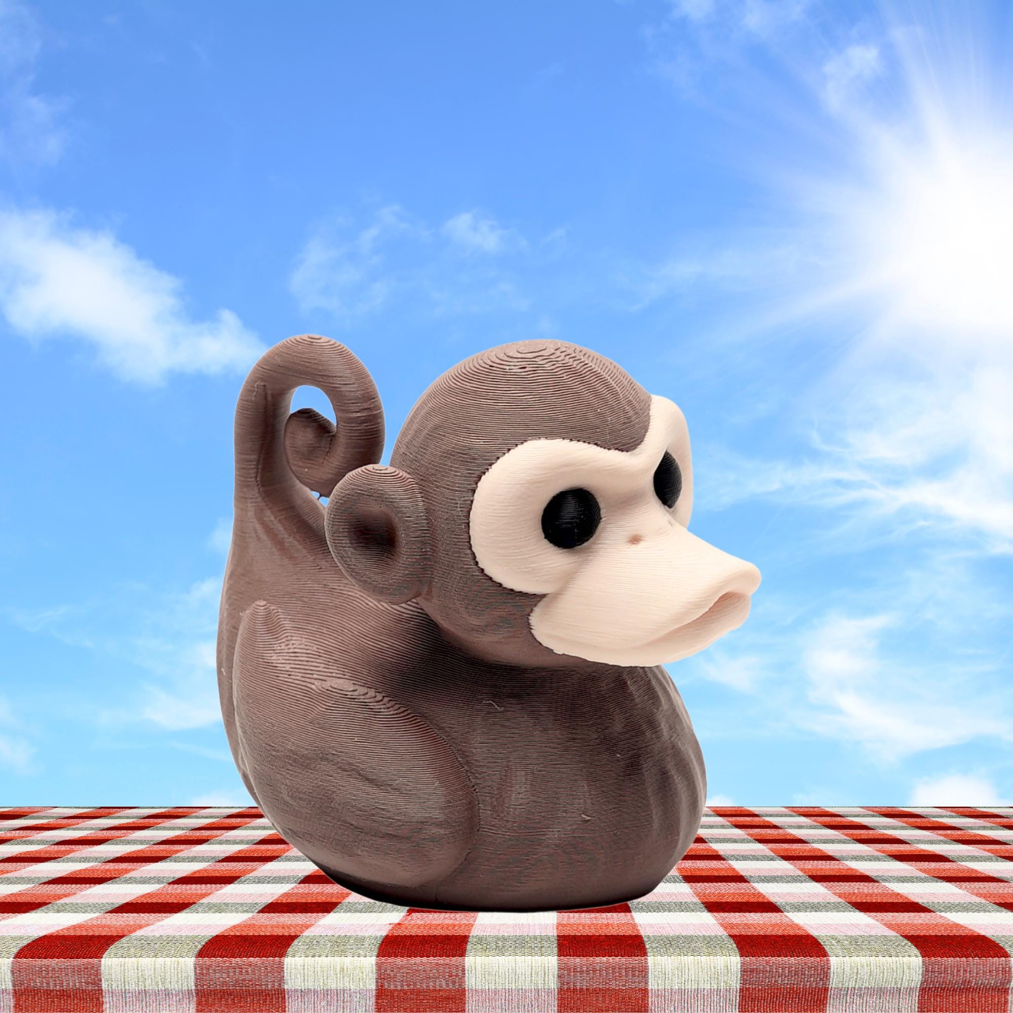 Monkey Duck Gift for Off-Road Ducking Fans Safari Adventure Dashboard Duck Zoo Birthday Party Favor Animal Keepsake for Trail Explorers