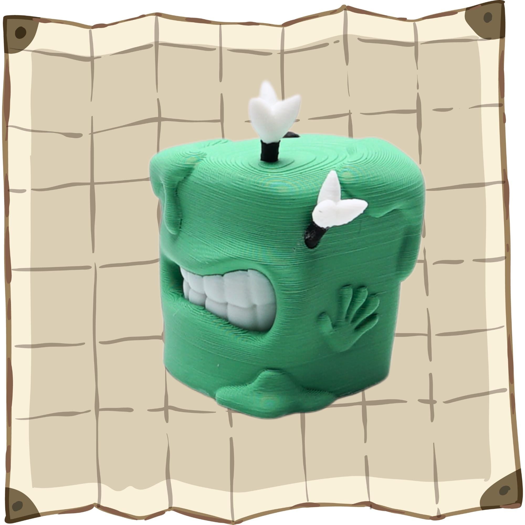 DnD Gelatinous Cube Miniature Figure for Tabletop Game Role Play Gift for DnD Fan 3D Printed Gelatinous Cube for DnD Game Play Figure Party