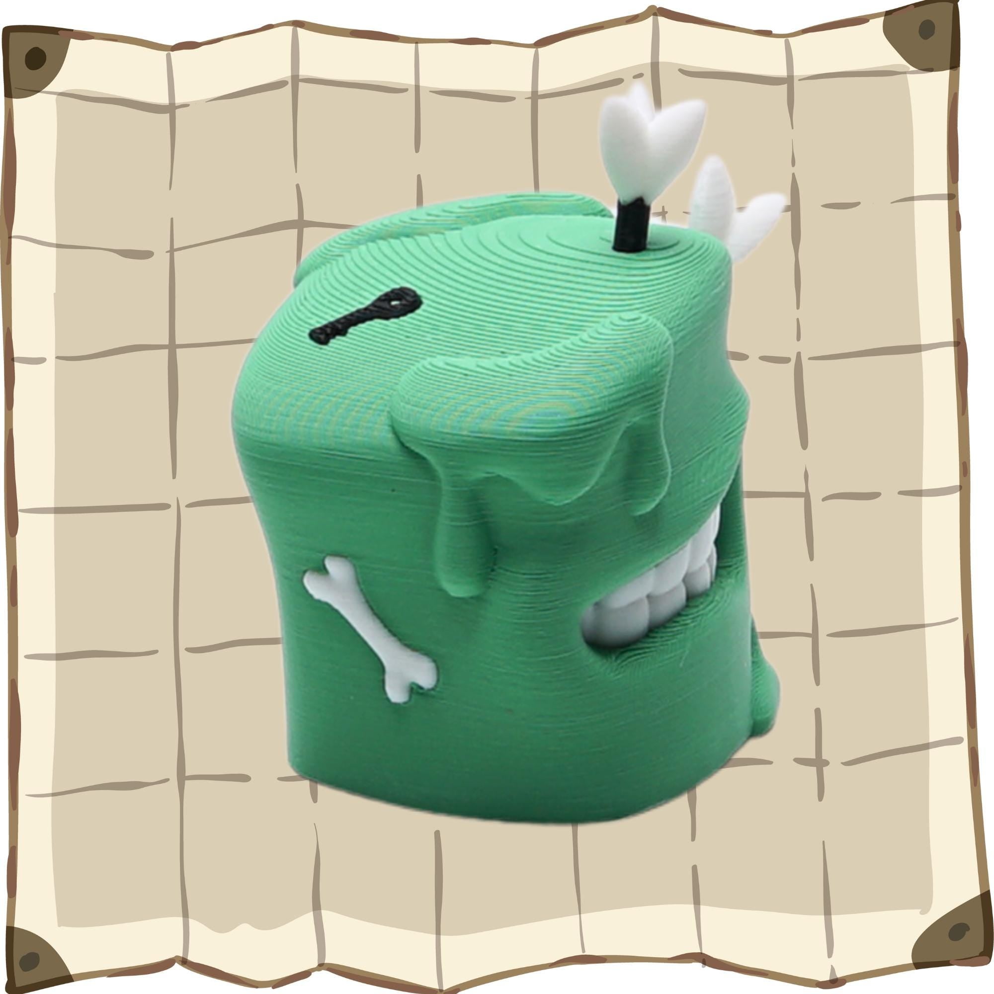 DnD Gelatinous Cube Miniature Figure for Tabletop Game Role Play Gift for DnD Fan 3D Printed Gelatinous Cube for DnD Game Play Figure Party