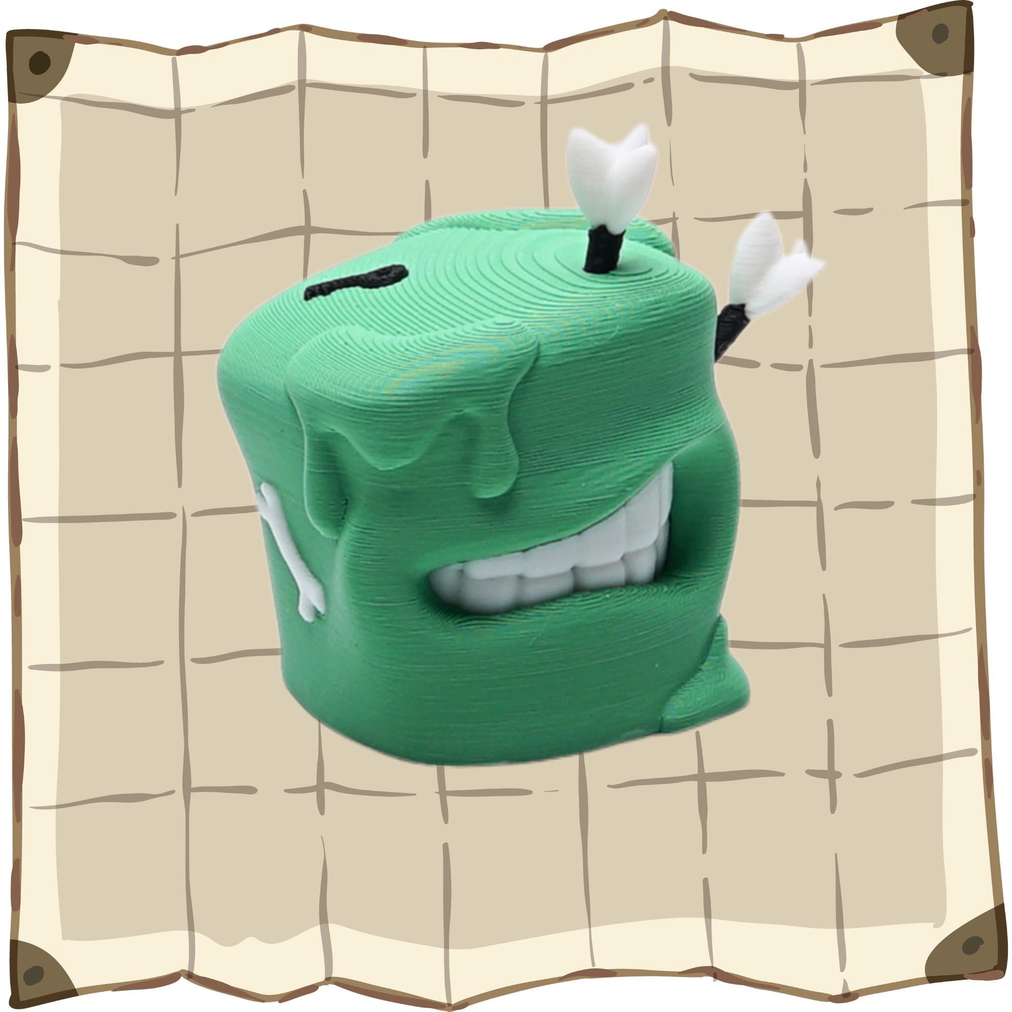 DnD Gelatinous Cube Miniature Figure for Tabletop Game Role Play Gift for DnD Fan 3D Printed Gelatinous Cube for DnD Game Play Figure Party