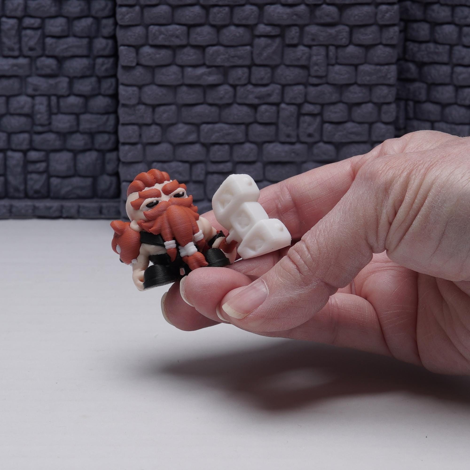Dwarf Barbarian Miniature for DnD Fantasy RPG Character Figure for Tabletop Games Playful Battle-Ready Dwarf Mini Unique Gift for DnD Player