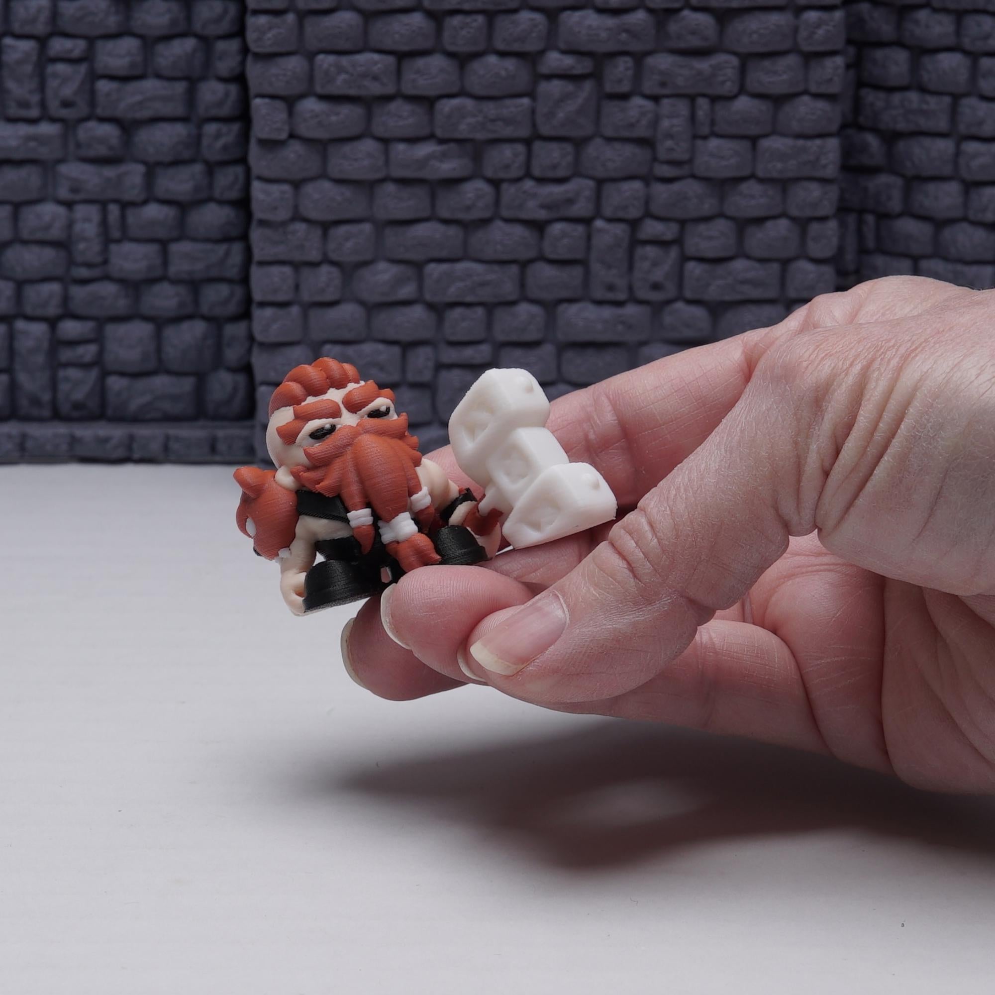 Dwarf Barbarian Miniature for DnD Fantasy RPG Character Figure for Tabletop Games Playful Battle-Ready Dwarf Mini Unique Gift for DnD Player