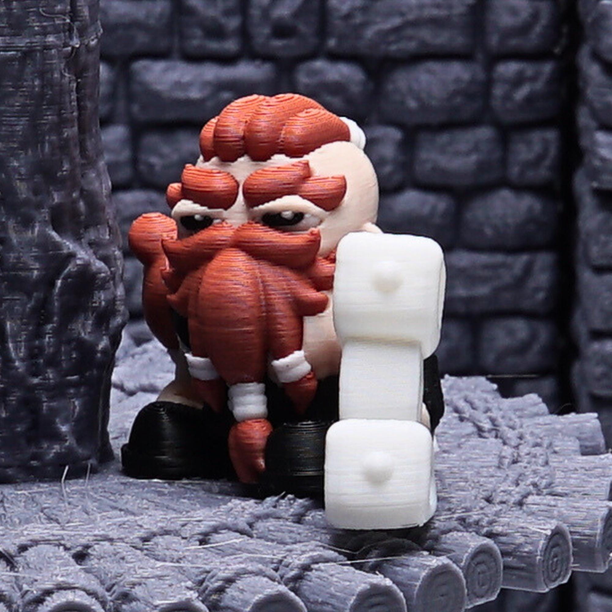 Dwarf Barbarian Miniature for DnD Fantasy RPG Character Figure for Tabletop Games Playful Battle-Ready Dwarf Mini Unique Gift for DnD Player