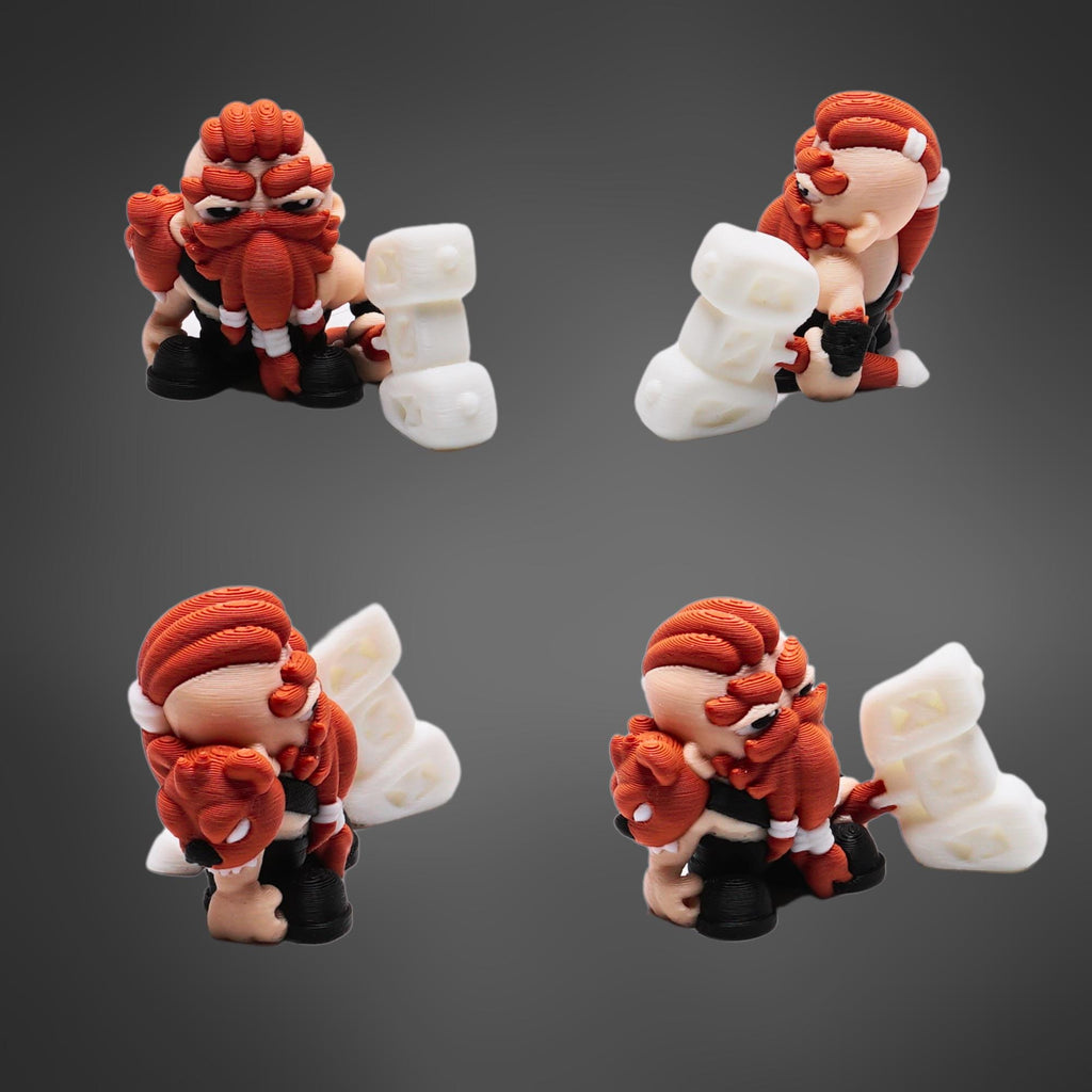 Dwarf Barbarian Miniature for DnD Fantasy RPG Character Figure for Tabletop Games Playful Battle-Ready Dwarf Mini Unique Gift for DnD Player