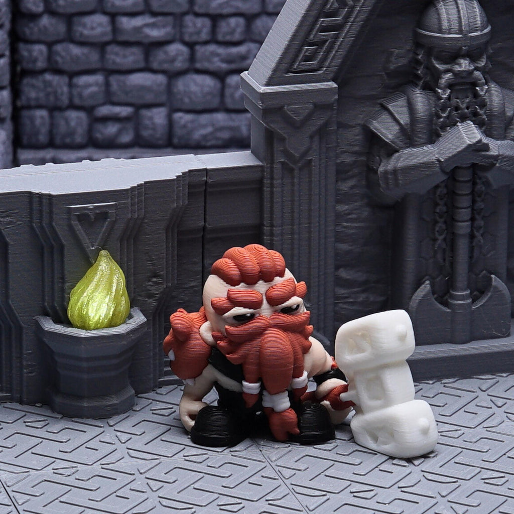 Dwarf Barbarian Miniature for DnD Fantasy RPG Character Figure for Tabletop Games Playful Battle-Ready Dwarf Mini Unique Gift for DnD Player