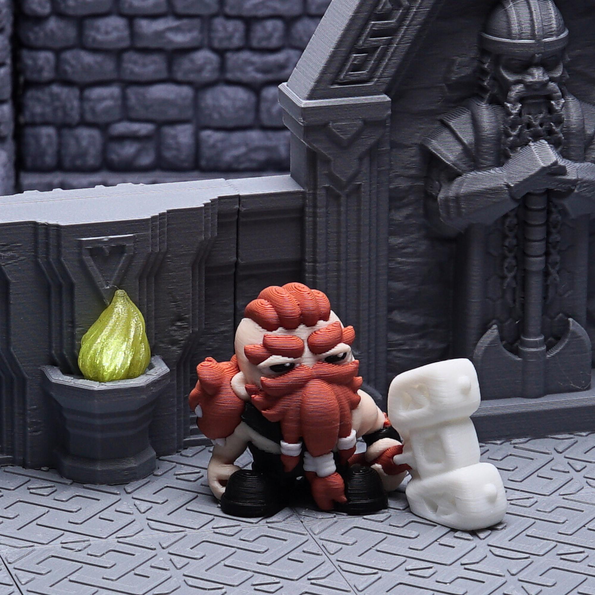 Dwarf Barbarian Miniature for DnD Fantasy RPG Character Figure for Tabletop Games Playful Battle-Ready Dwarf Mini Unique Gift for DnD Player