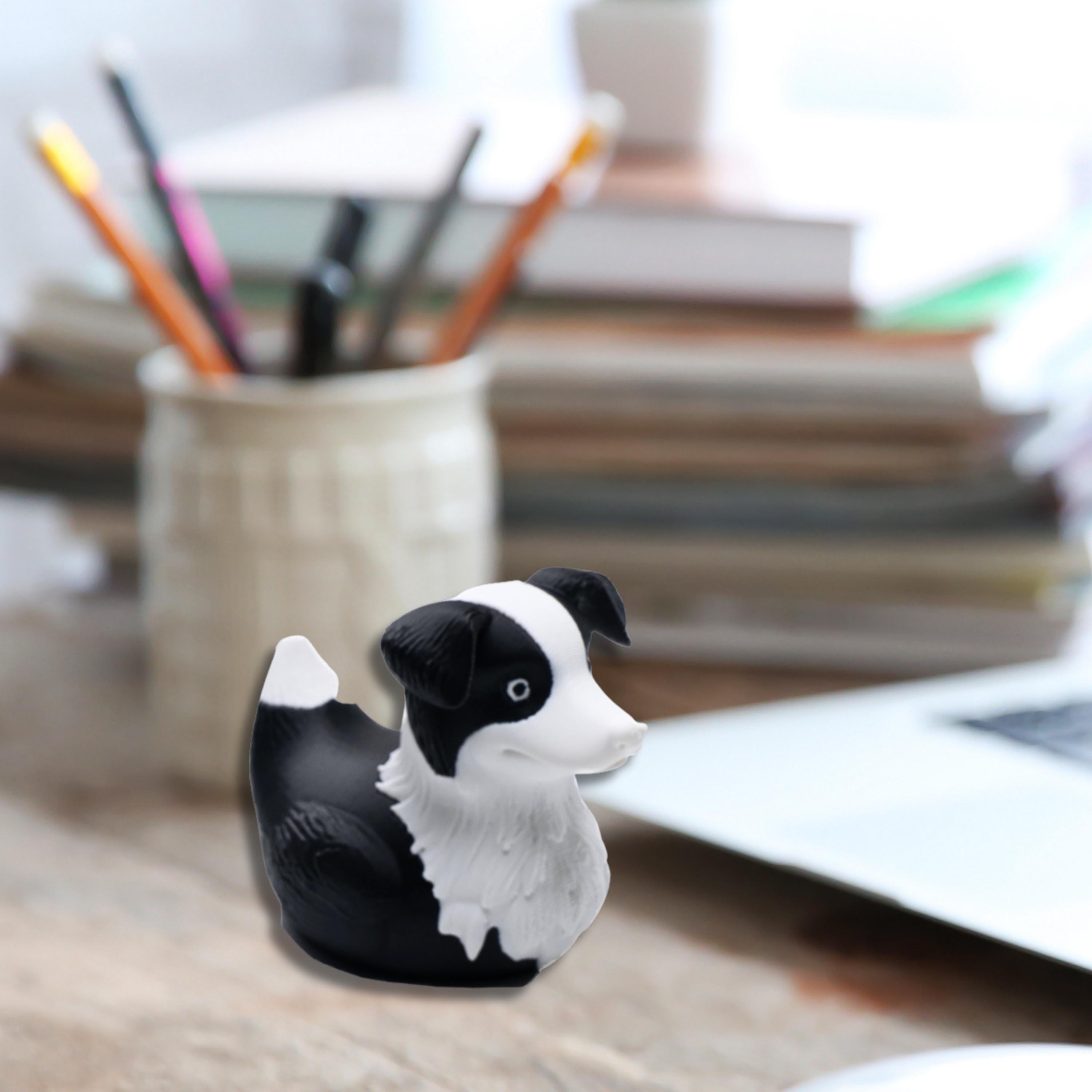 Border Collie Cruise Duck Gift Dog Lover Hide and Seek Duck Farm Animal Souvenir Cowboy Party Favor Dog Birthday Cake Topper Gift for Her